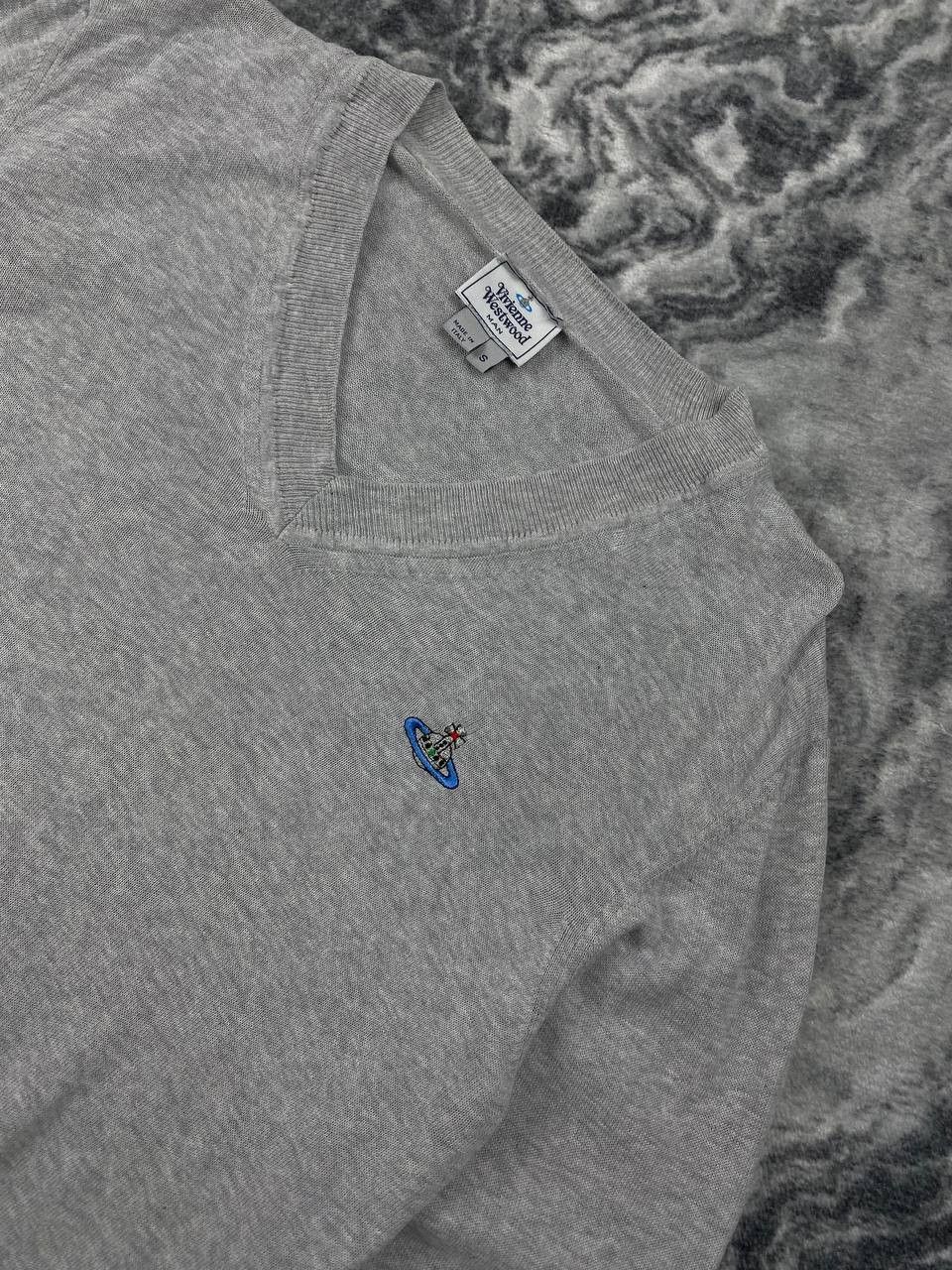 Vivienne Westwood Vivienne Westwood Knit V Neck Sweater Men Size S Gray Size US S / EU 44-46 / 1 - 3 Thumbnail