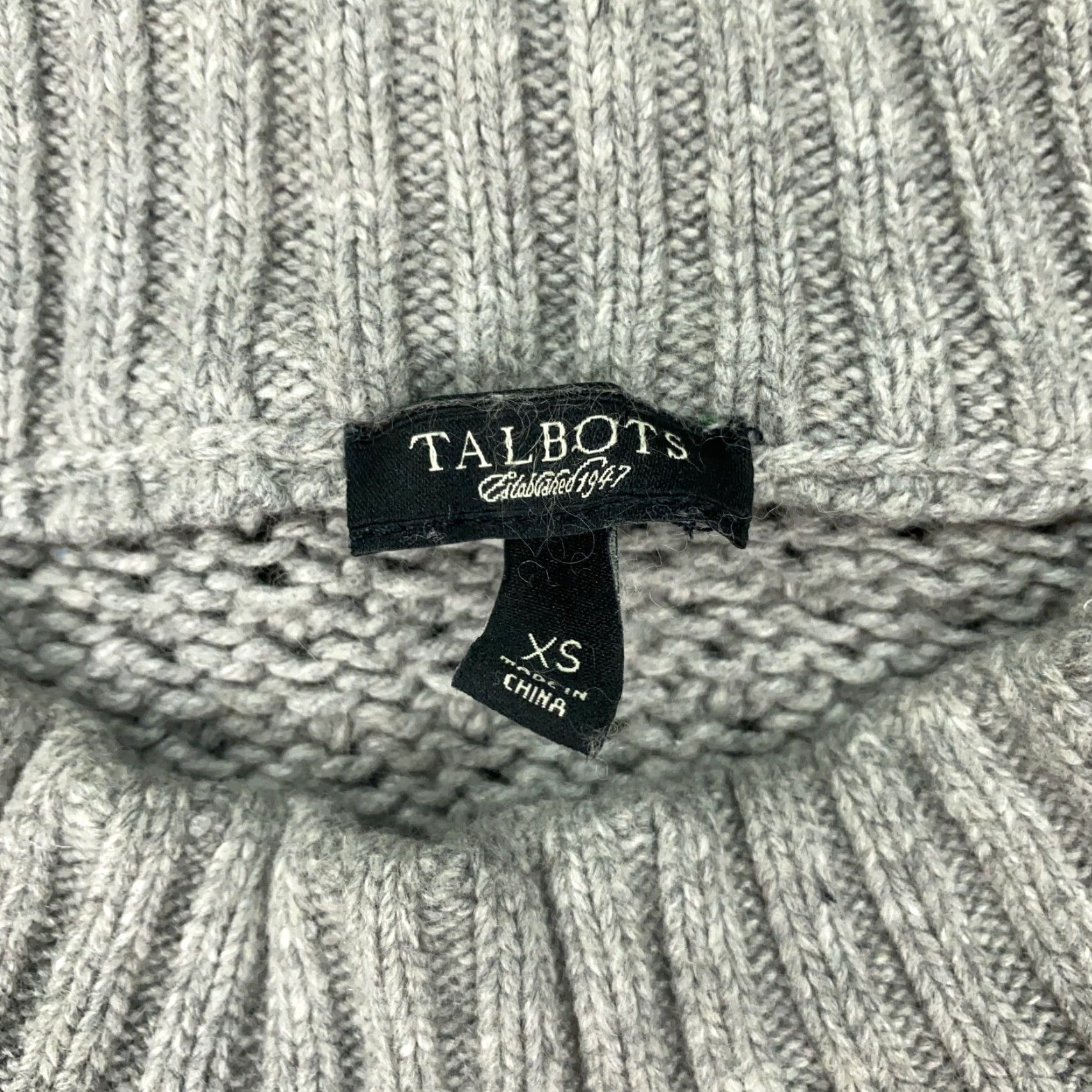 Talbots Talbots Sweater Womens XS Gray Cable-Knit Boat Neck Pullover with Pockets Size XS / US 0-2 / IT 36-38 - 5 Thumbnail