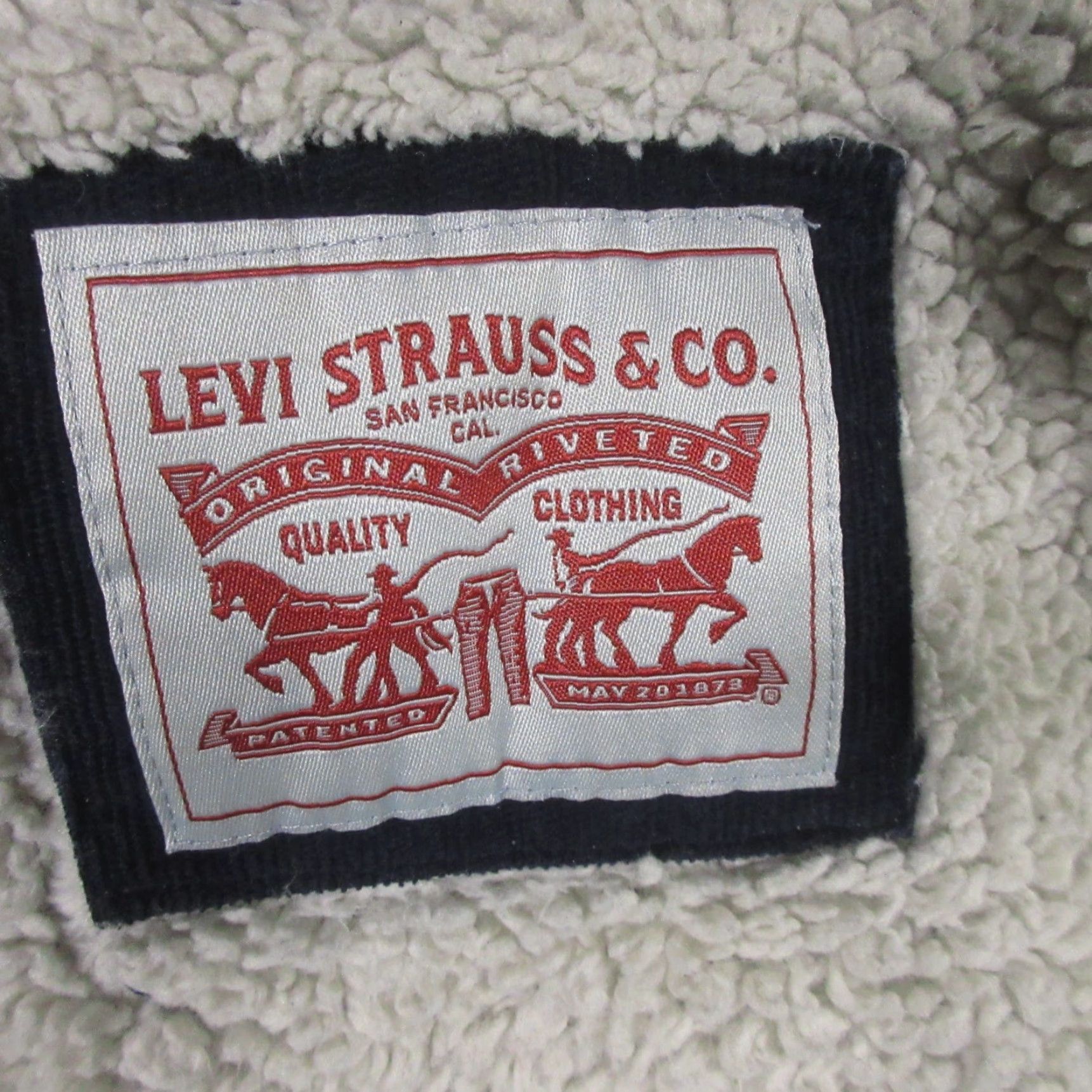 Levi's Levi's Hooded Corduroy Fleece Sherpa Lined Jacket Men XL Navy 90s Trucker Grunge Bomber Jacket Size US XL / EU 56 / 4 - 3 Thumbnail