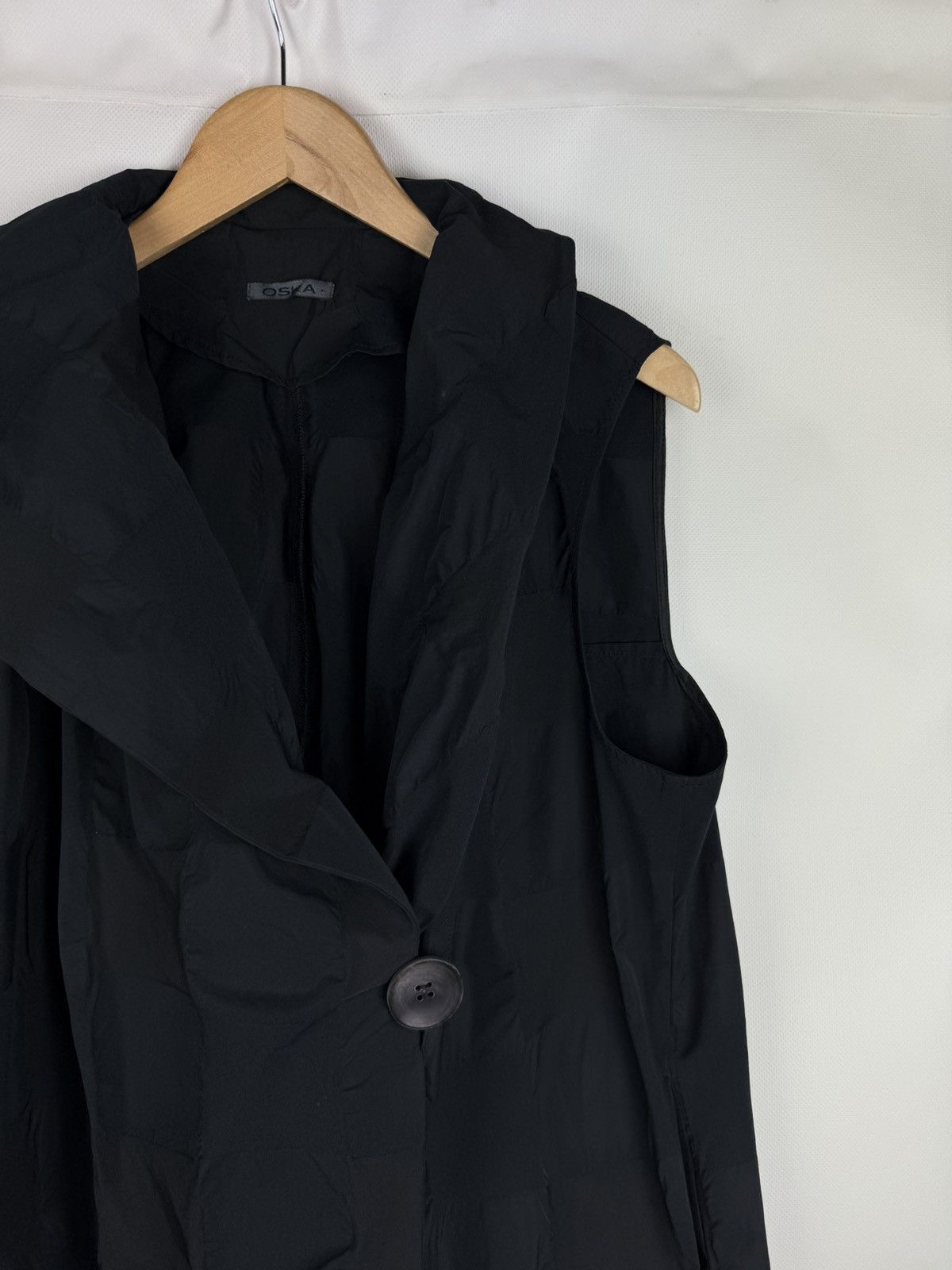 OSKA Oska Ladies Avant-garde Nylon Assymetrical Vest Jacket Gilet Size XL / US 12-14 / IT 48-50 - 5 Thumbnail