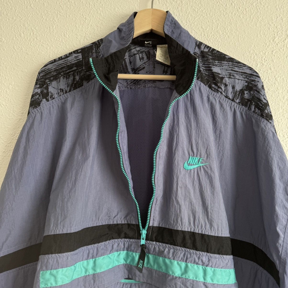 Nike NIKE Vintage 90s Mens Retro Anorak Windbreaker Jacket Size US L / EU 52-54 / 3 - 3 Thumbnail