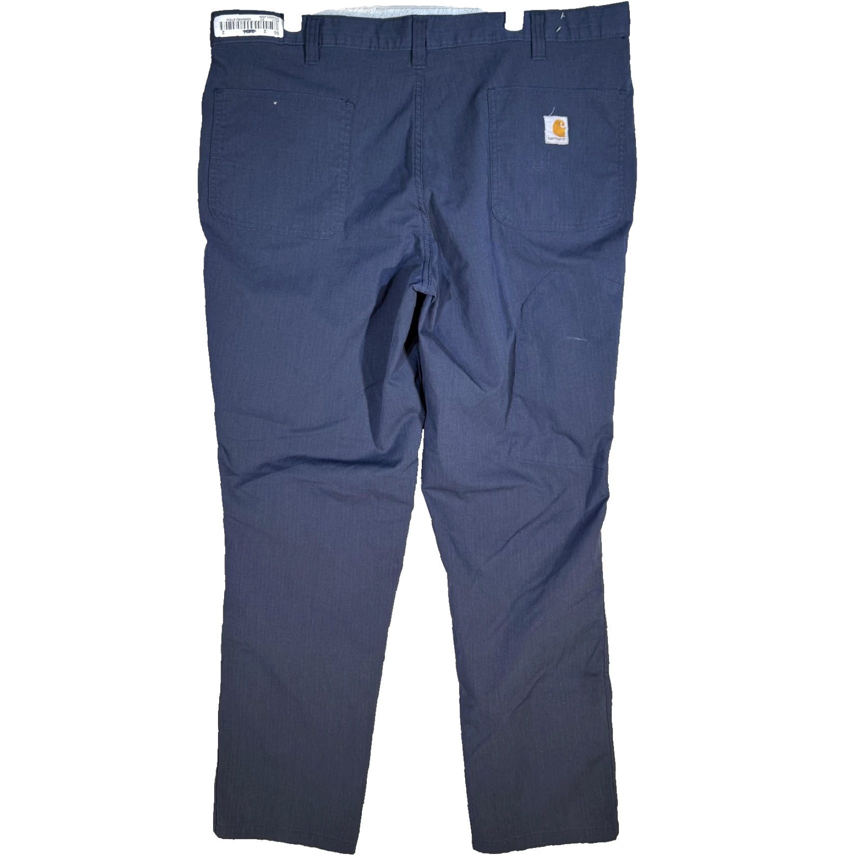 Carhartt Carhartt Pants Mens 39x31 Navy Blue Ripstop Relaxed Fit Zip Pocket Work Size US 38 / EU 54 - 2 Thumbnail