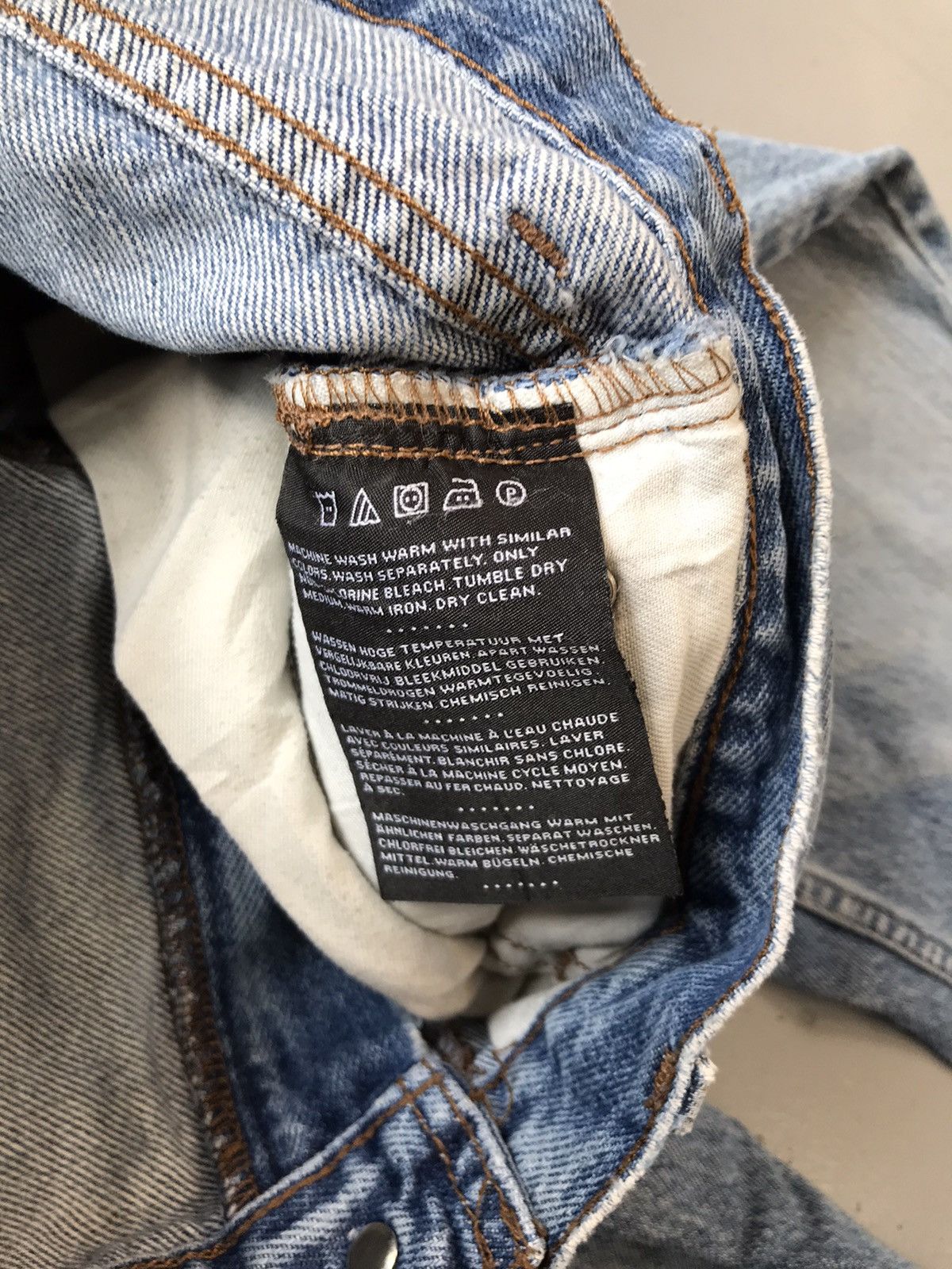 Harley Davidson × Vintage Vintage Harley Davidson distressed denim Size US 31 - 11 Thumbnail