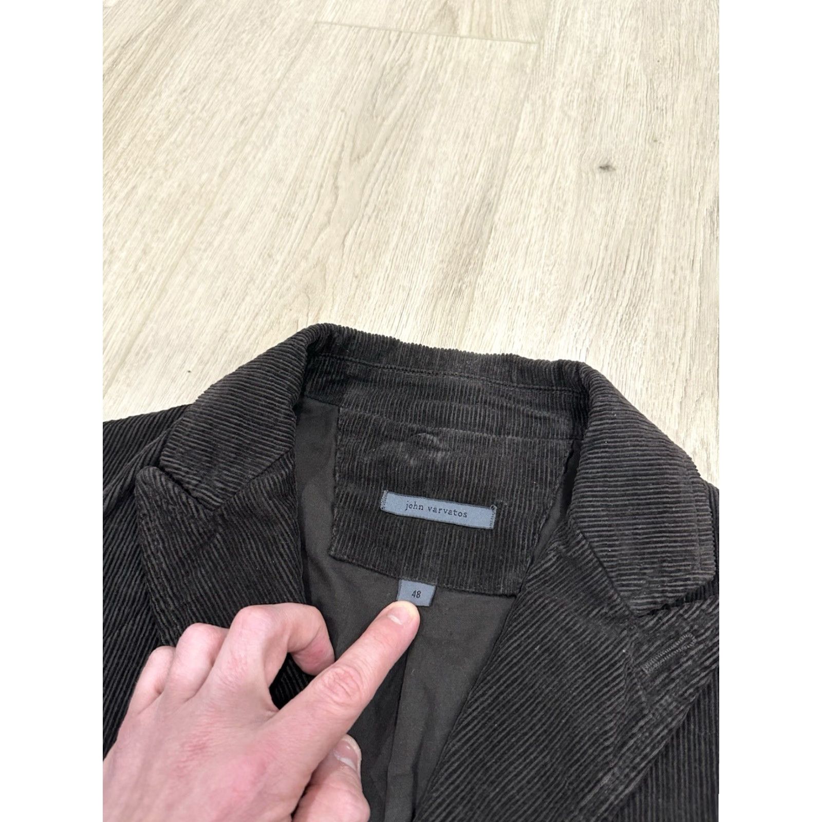 John Varvatos VINTAGE John Varvatos Collection Blazer Jacket Corduroy Brown 38US 48EU Made In Italy Mens Size 38R - 4 Thumbnail