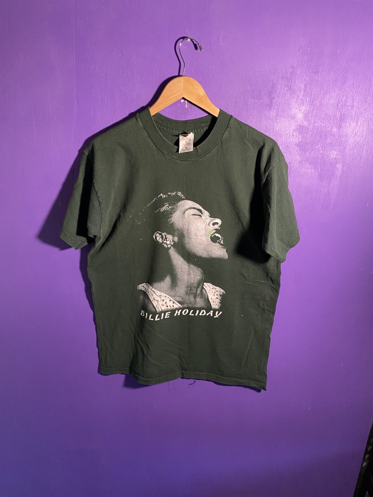 Band Tees Vintage 90s Billie Holiday faded t-shirt Size US L / EU 52-54 / 3 - 1 Thumbnail
