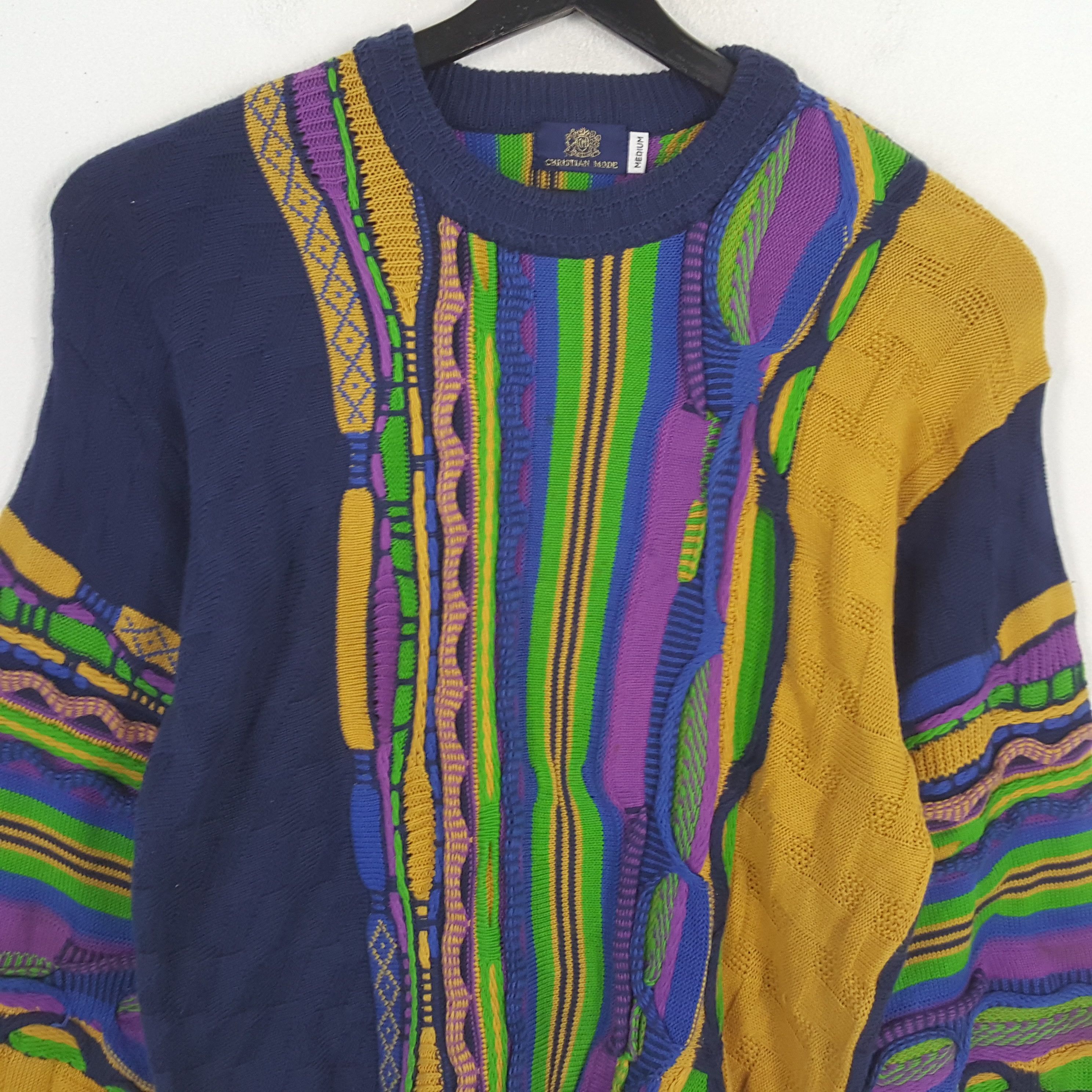 Vintage CHRISTIAN MODE Nice Design Knitwear Sweatshirt Size US S / EU 44-46 / 1 - 2 Thumbnail