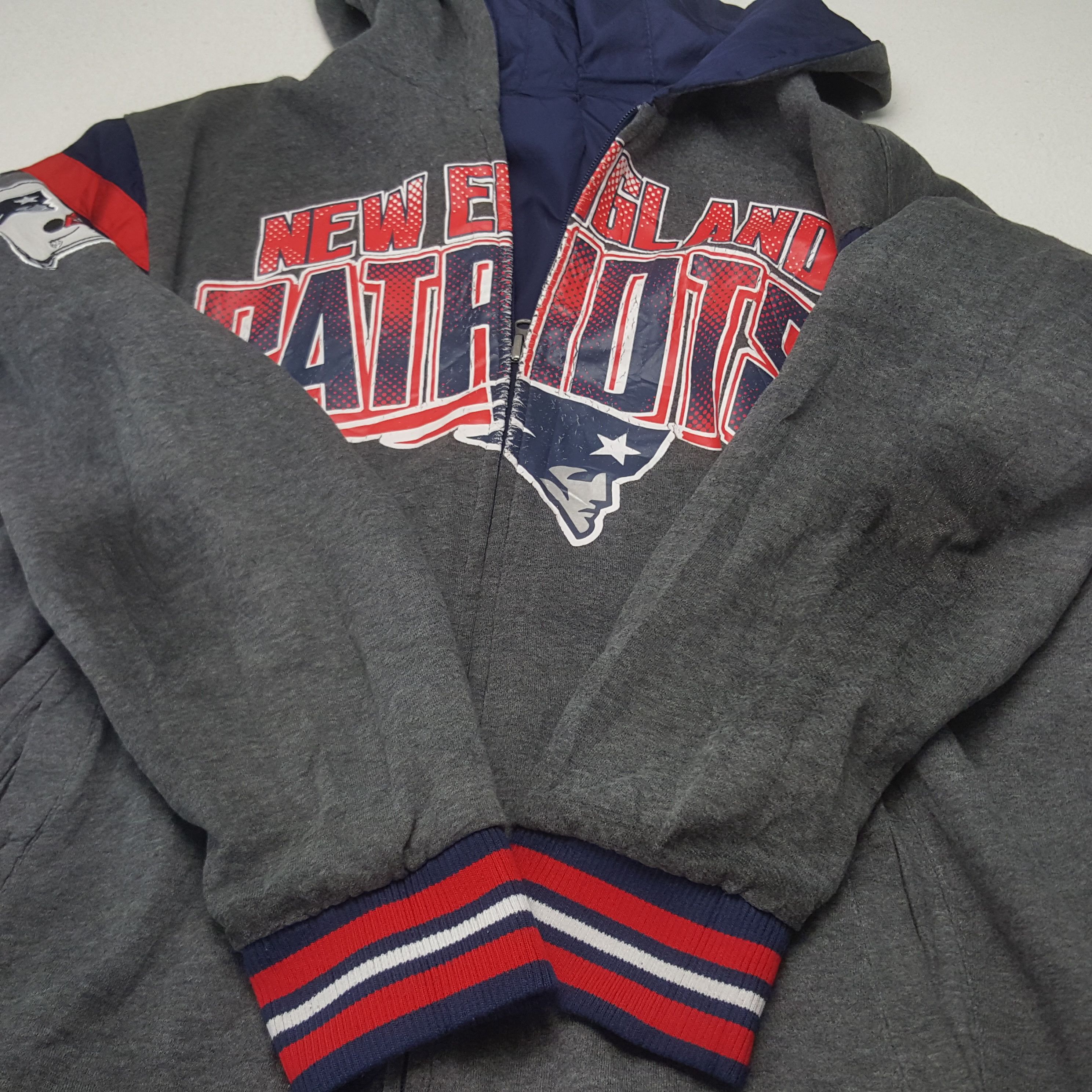 NFL × Vintage Vintage New England Patriots Reversible Hoodies Size US XL / EU 56 / 4 - 10 Thumbnail