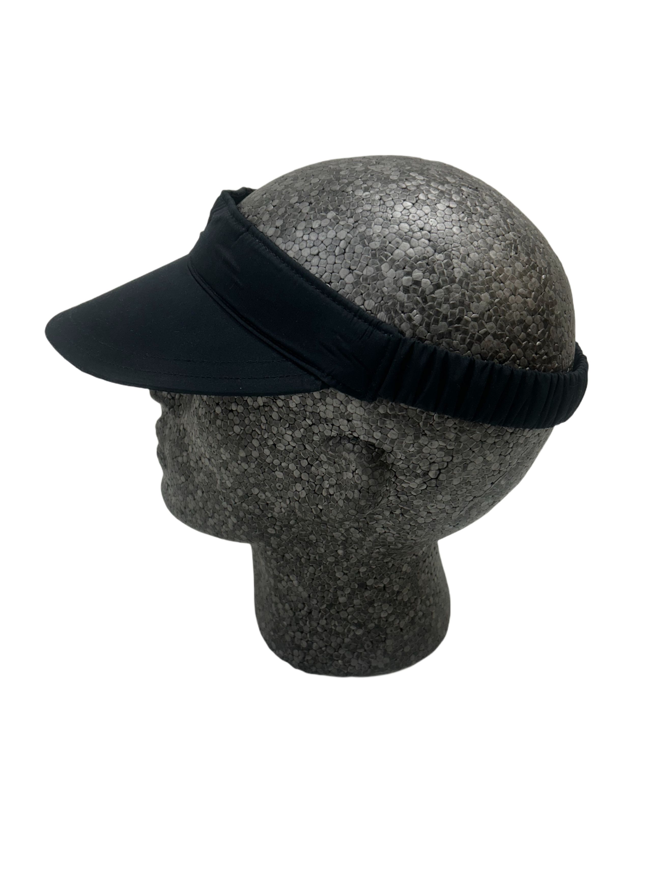 Prada Prada Linea Rossa Black Tennis Visor With PLR BrandingonSide Size 30 - 3 Thumbnail