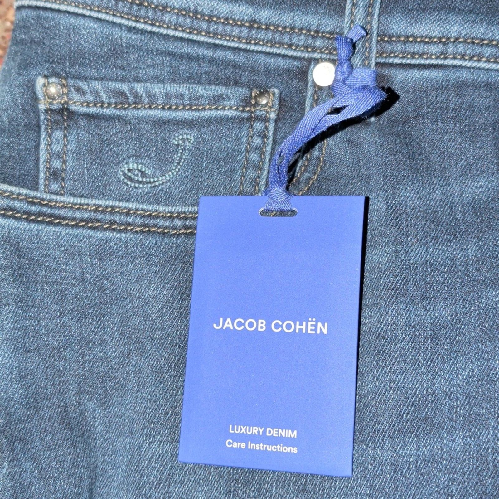 Jacob Cohen Jacob Cohen Men's Dark Blue Slim Jeans Size 34 Size US 34 / EU 50 - 3 Thumbnail