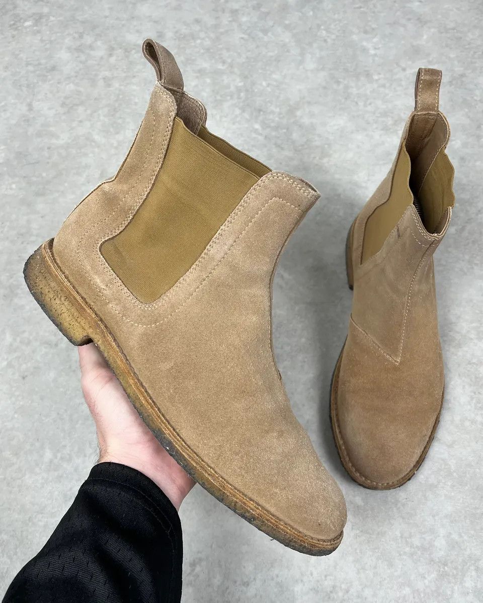 Bottega Veneta Bottega Veneta Beige Suede Leather Boots Size US 9 / EU 42 - 1 Thumbnail