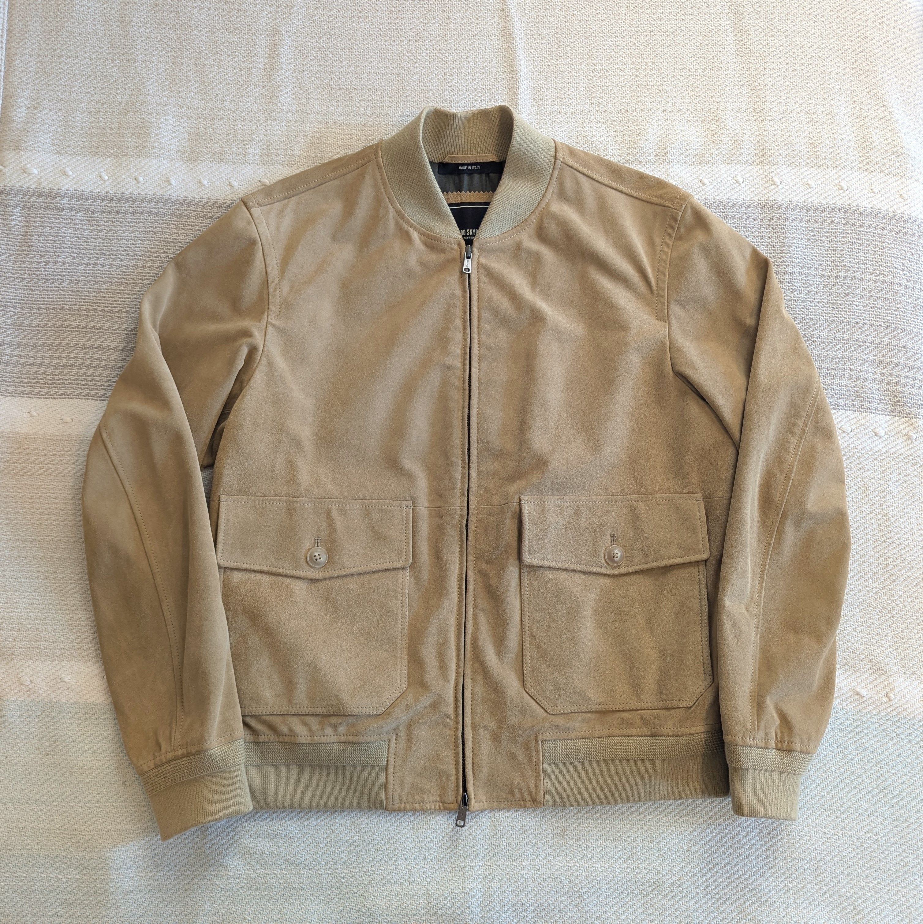 Todd Snyder Italian Suede Bomber Jacket Size US M / EU 48-50 / 2 - 9 Thumbnail