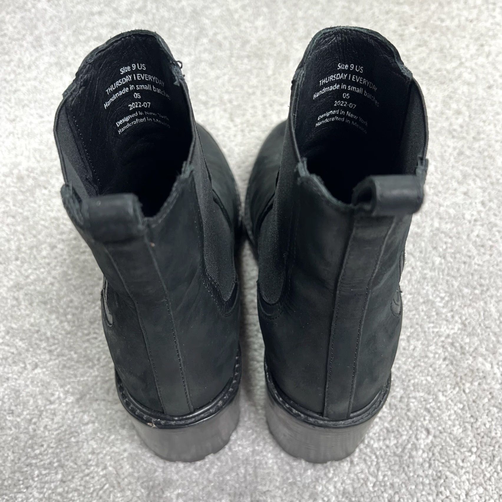 Thursday Boot Company Thursday Boot Co. Women’s 9 Black Leather Everyday Chelsea Boots Pull On Chelsea Boots Size US 9 / IT 39 - 6 Thumbnail