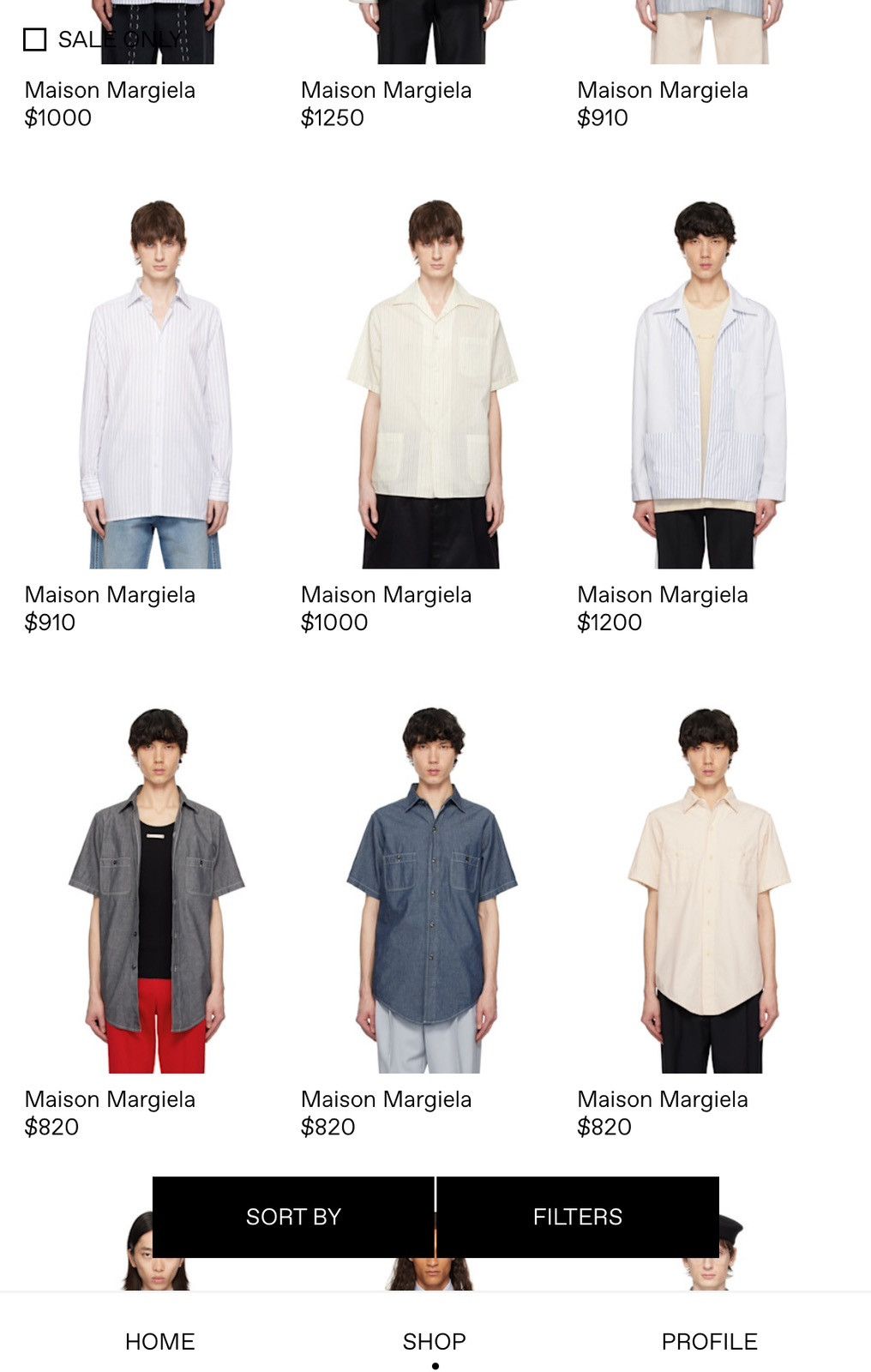 Maison Margiela FW15 $820 MANDARIN COLLAR IVORY WHITE BUTTON UP SHIRT Size US L / EU 52-54 / 3 - 6 Thumbnail
