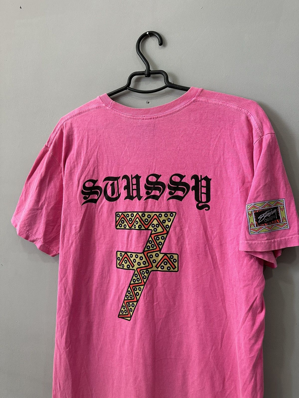 Stussy × Vintage Stussy 7 number print y2k Trapper tee Size US L / EU 52-54 / 3 - 2 Thumbnail
