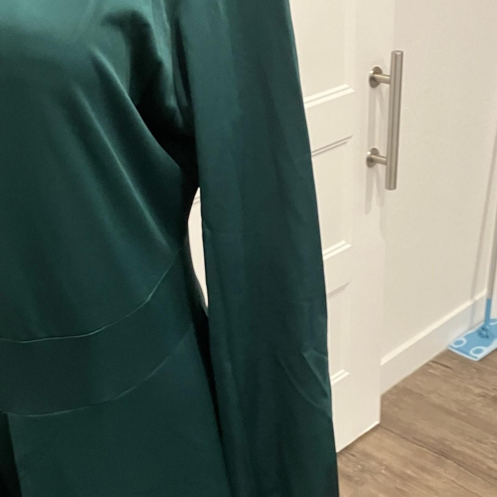 Other NIB Source Unknown Dark Green Long-Sleeve Jumpsuit Size 42" / US 20 - 10 Thumbnail