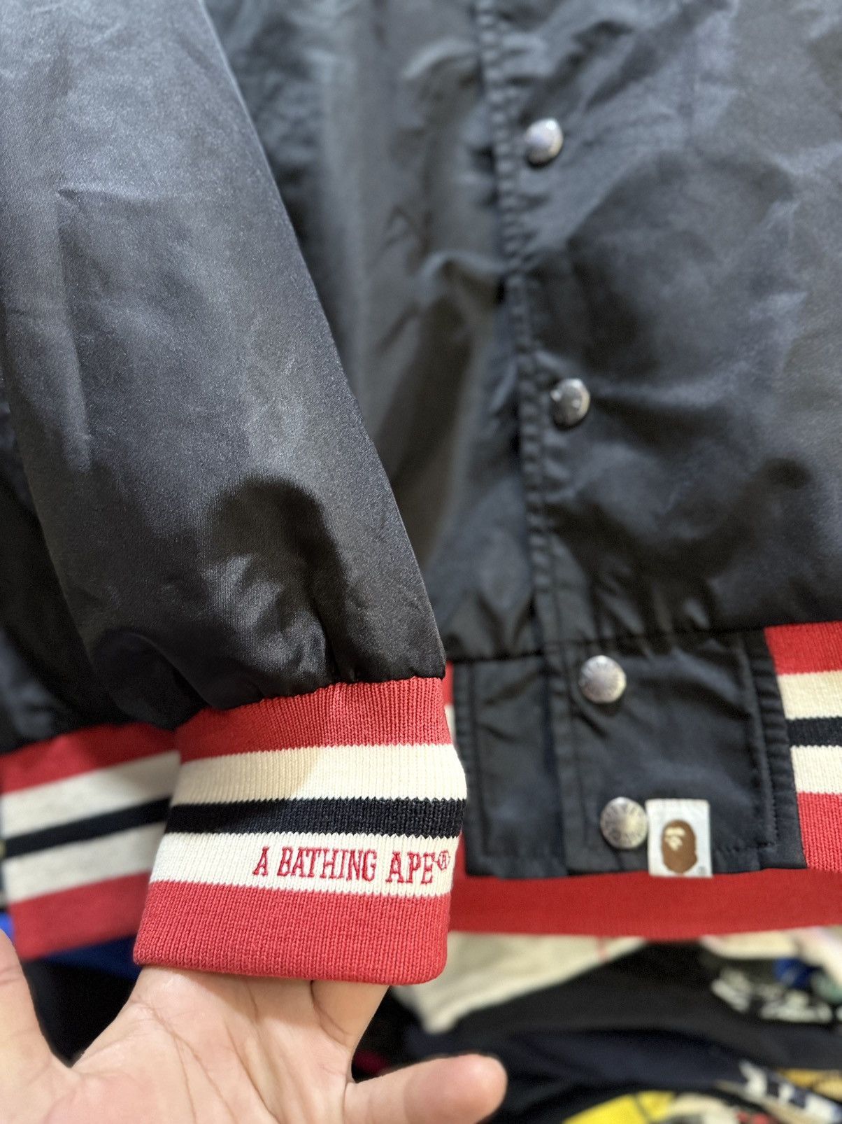 Bape Rare Bape Star Nigo Era Varsity Bomber Jacket Japan Size US M / EU 48-50 / 2 - 9 Thumbnail