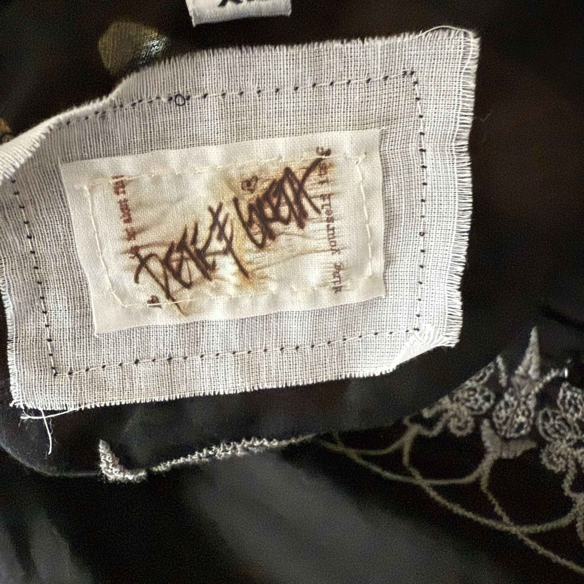 Johnny Was Johnny Was Pete & Greta Black Sheer Tunic-Style Shirt With Size XL / US 12-14 / IT 48-50 - 5 Thumbnail