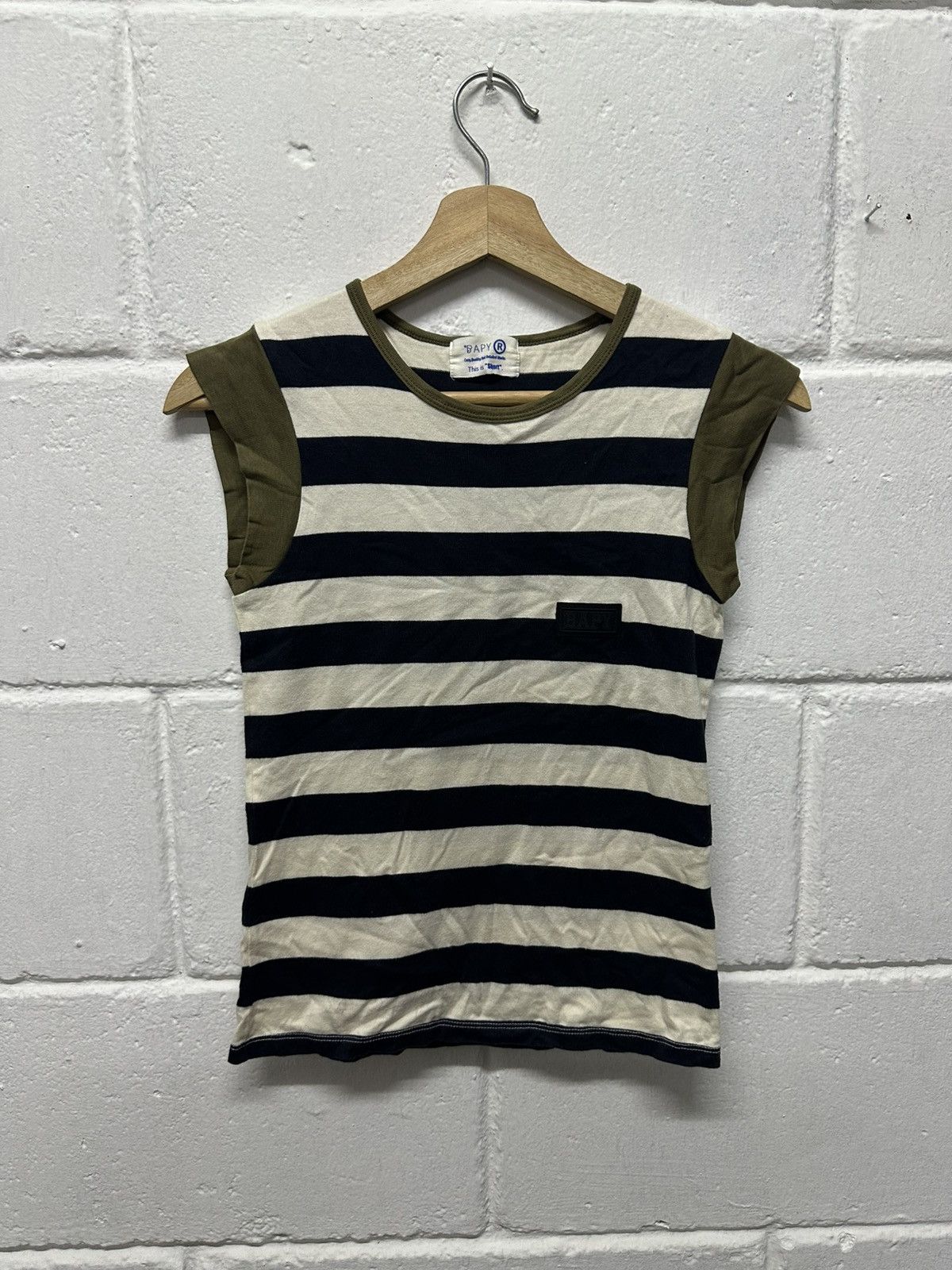 Bape Bapy By Bape®️ Stripes Tank Top Size US XXS / EU 40 - 1 Thumbnail