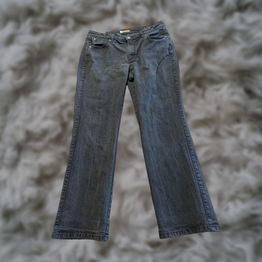 Wrangler Wrangler Aura Jeans Women 14P Black Denim Bootcut Flex Petite 14P Wrangler Aura Bootcut Jeans Women 14P Black Denim Western Petite Size 36" / US 14 / IT 50 - 1 Thumbnail