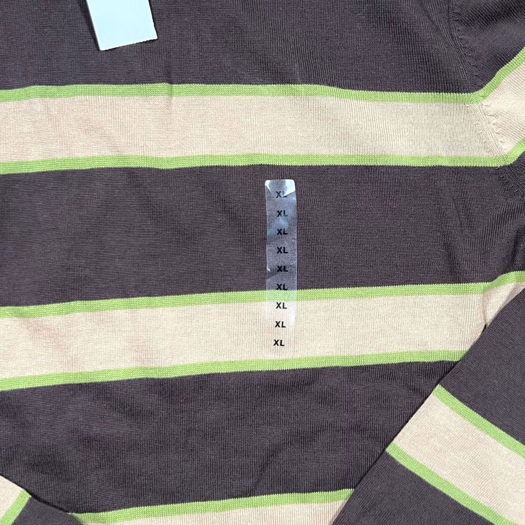 Gap Gap Sweater Pullover Men XL Brown Striped Knit Crew Neck Long Sleeve Size US XL / EU 56 / 4 - 3 Thumbnail