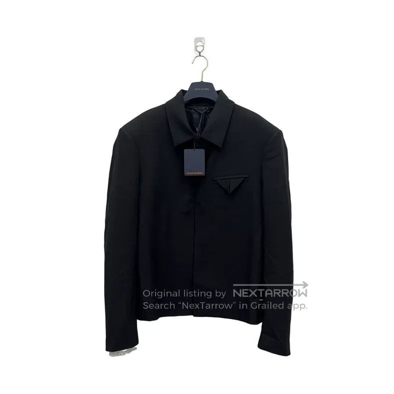 Louis Vuitton Louis Vuitton Pearl Slogan Wool Jacket Size US L / EU 52-54 / 3 - 1 Thumbnail
