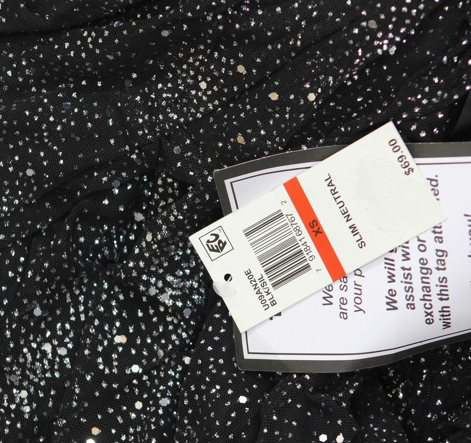 Other Nwt B Darlin Glitter-knit Dress U09an20e Black / Silver Xs Size XS / US 0-2 / IT 36-38 - 3 Thumbnail