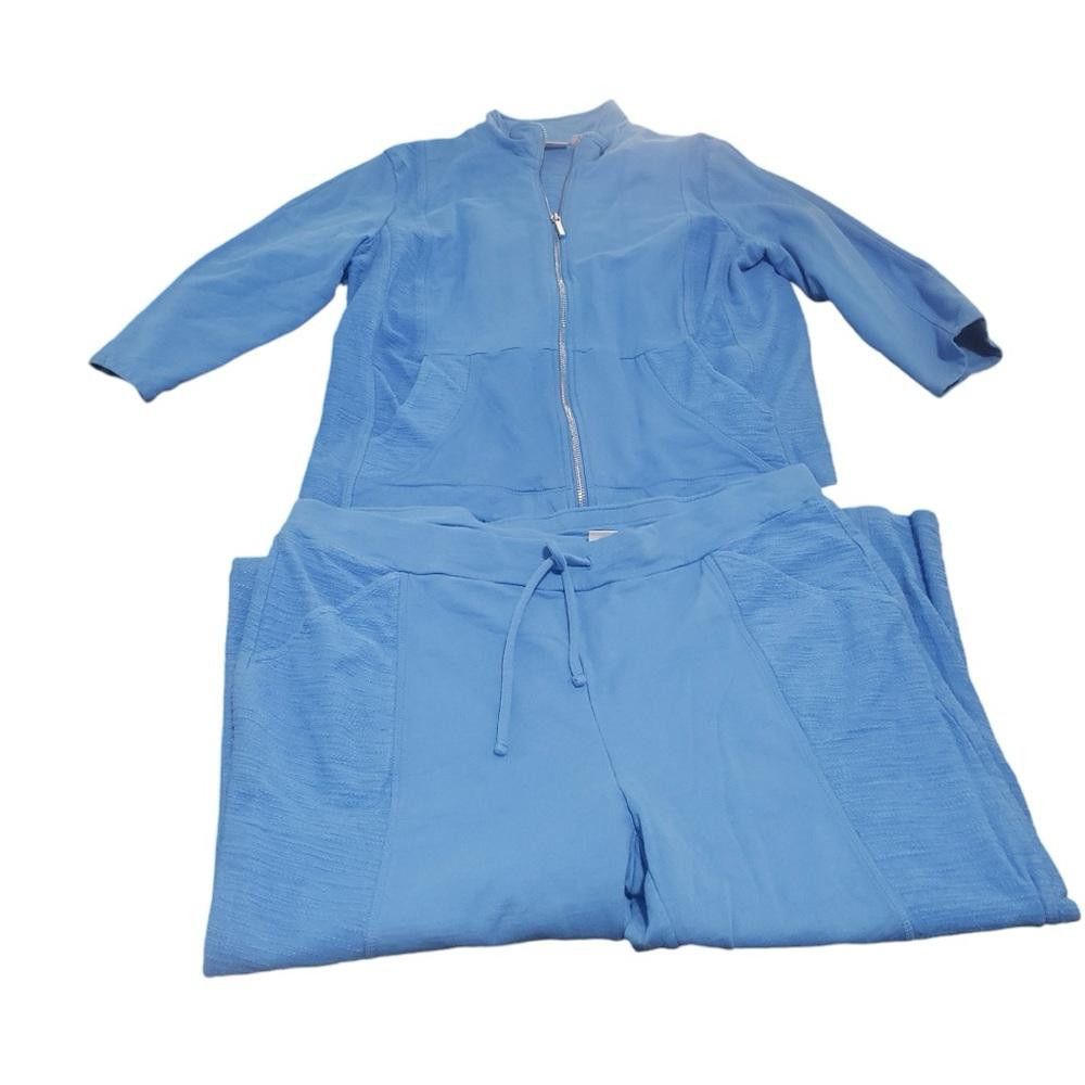 Chicos Chico’s Sky Blue 2 Piece Lounge Set Size 16 Size 38" / US 16 / IT 52 - 8 Thumbnail