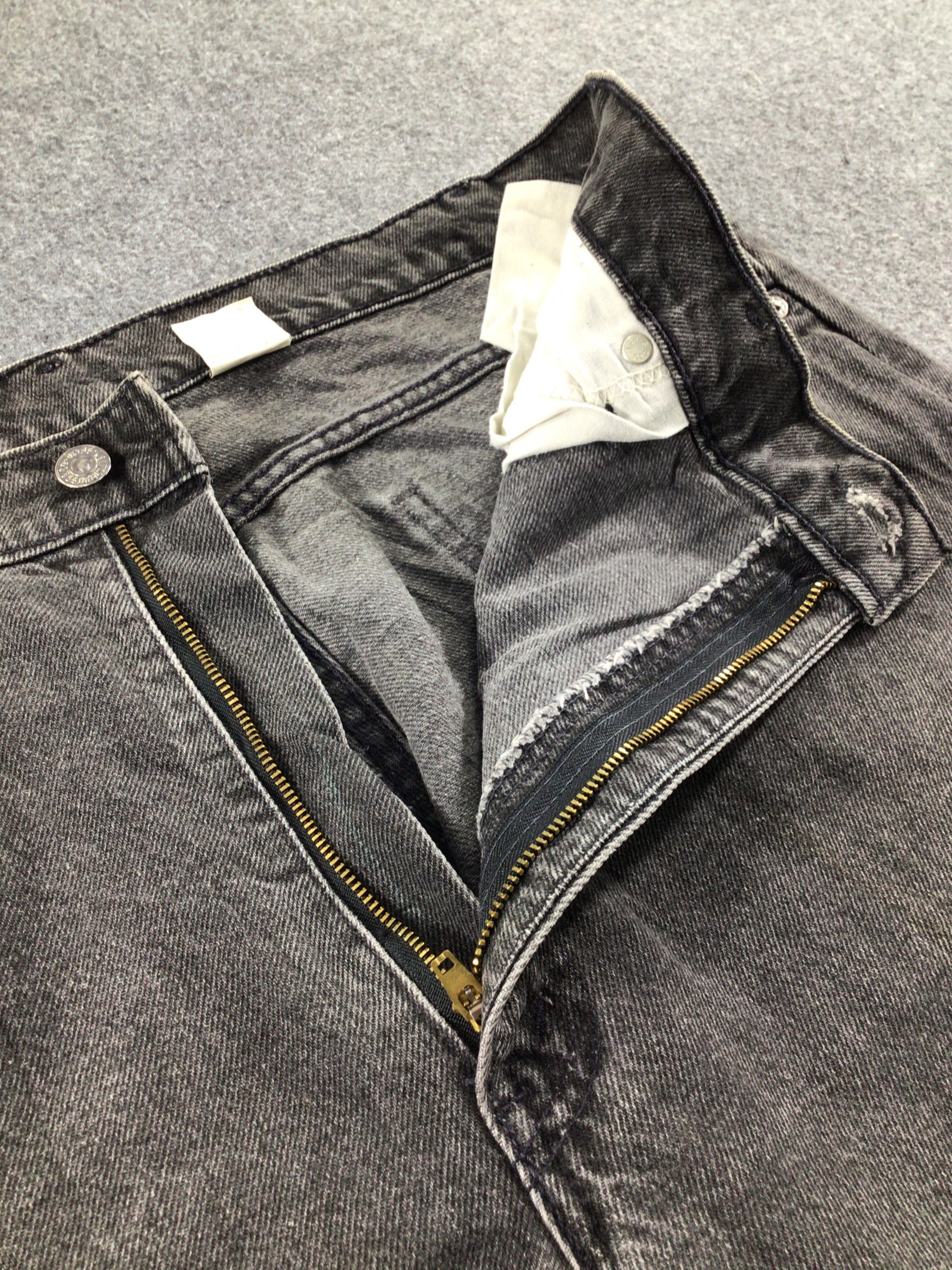 Levi's Vintage 90s Levis 559 Orange Tab Jeans Faded Black -J339 Size US 37 - 7 Thumbnail