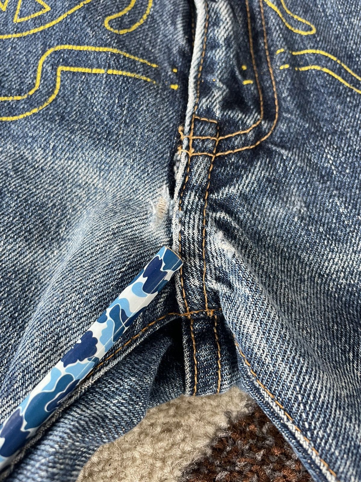 Billionaire Boys Club OG BBC Ice Cream Running Dog Denim Jeans Size US 30 / EU 46 - 13 Thumbnail