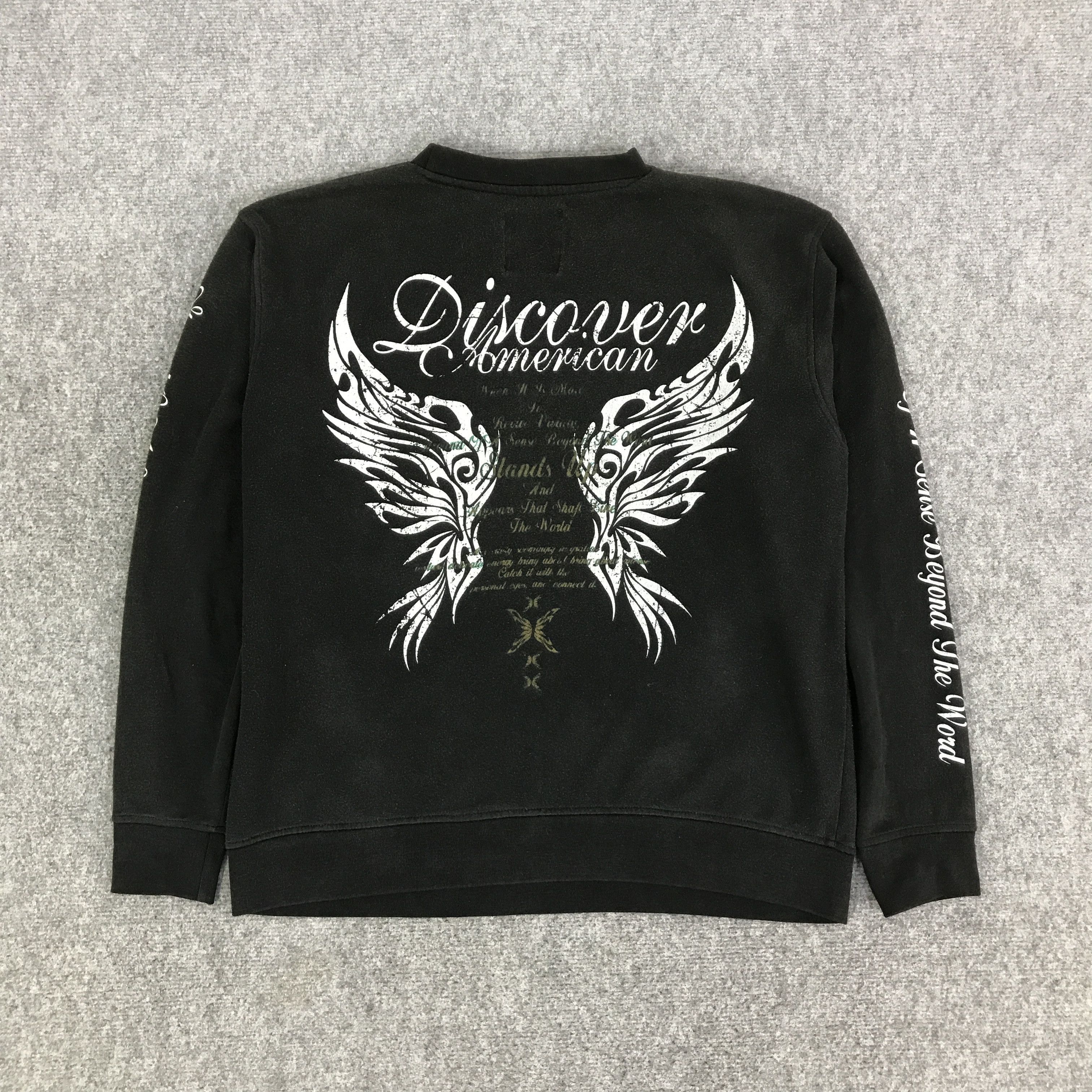 Japanese Brand MACATESTEC BLACK PUNK SWEATSHIRT K96B14 Size US L / EU 52-54 / 3 - 1 Thumbnail