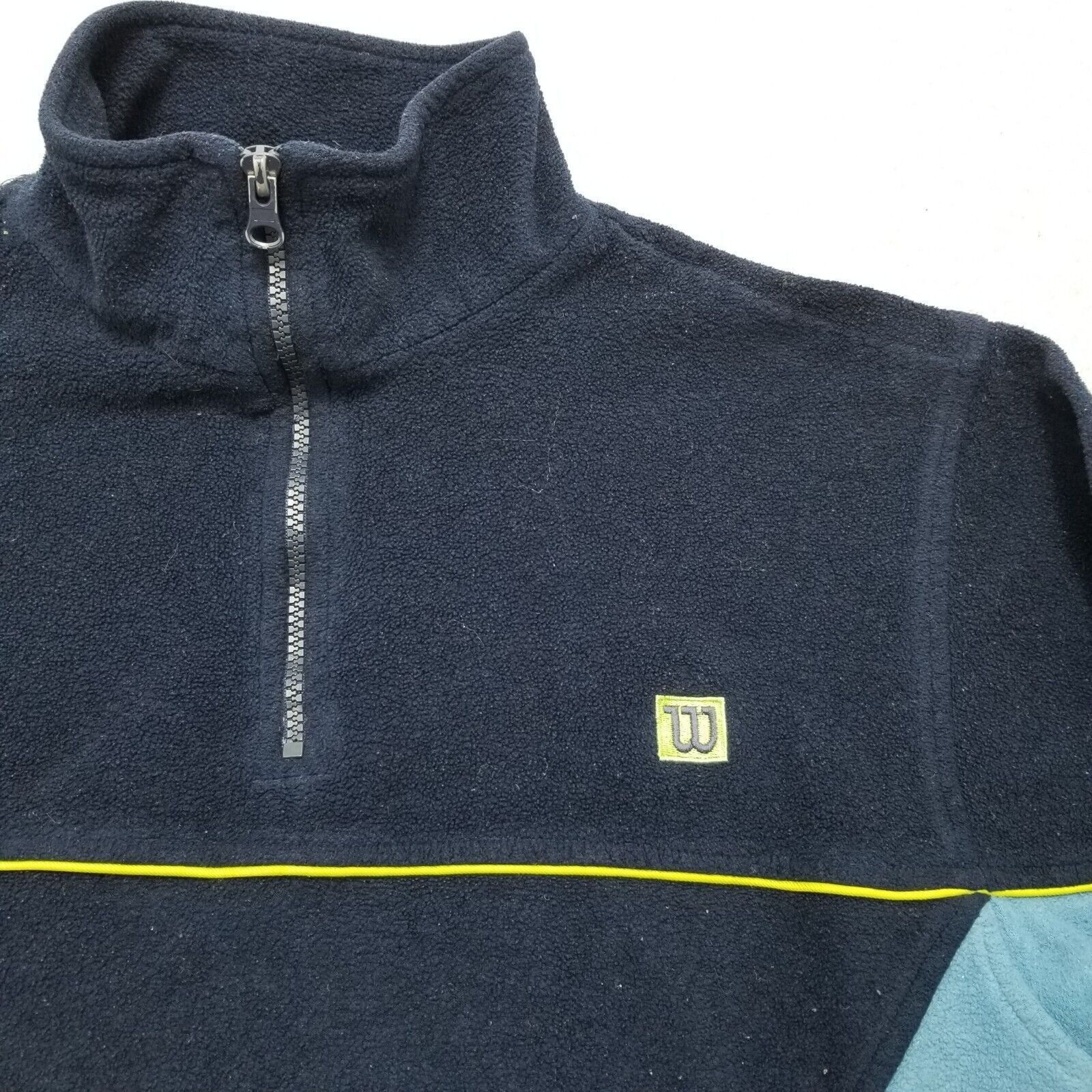 Other Wilson Jacket Mens Large Blue Zip Fleece Pullover Mock Neck Size US L / EU 52-54 / 3 - 2 Thumbnail