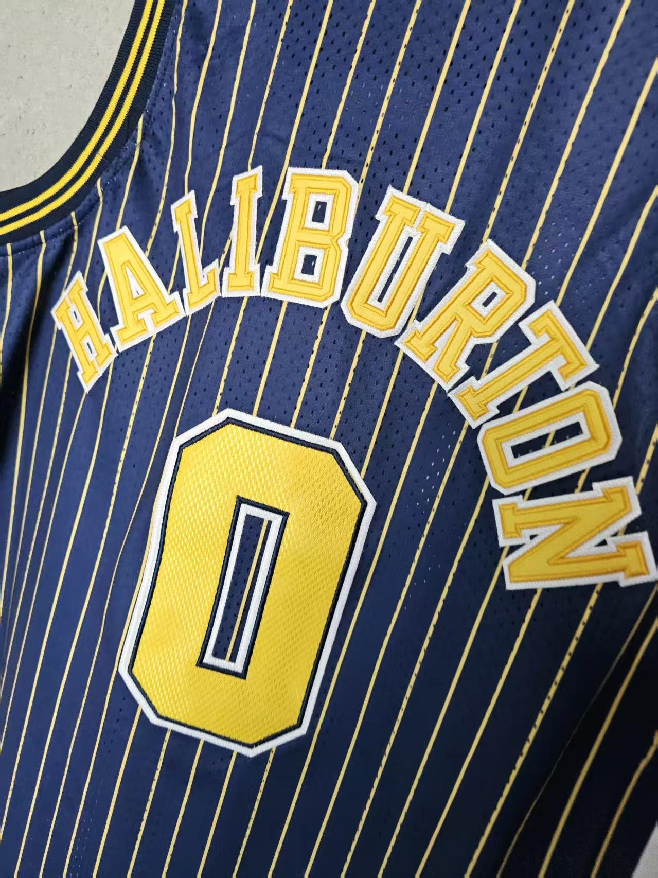 NBA Indiana Pacers #0 Tyrese Haliburton Jersey Double Stitched Size US M / EU 48-50 / 2 - 4 Thumbnail