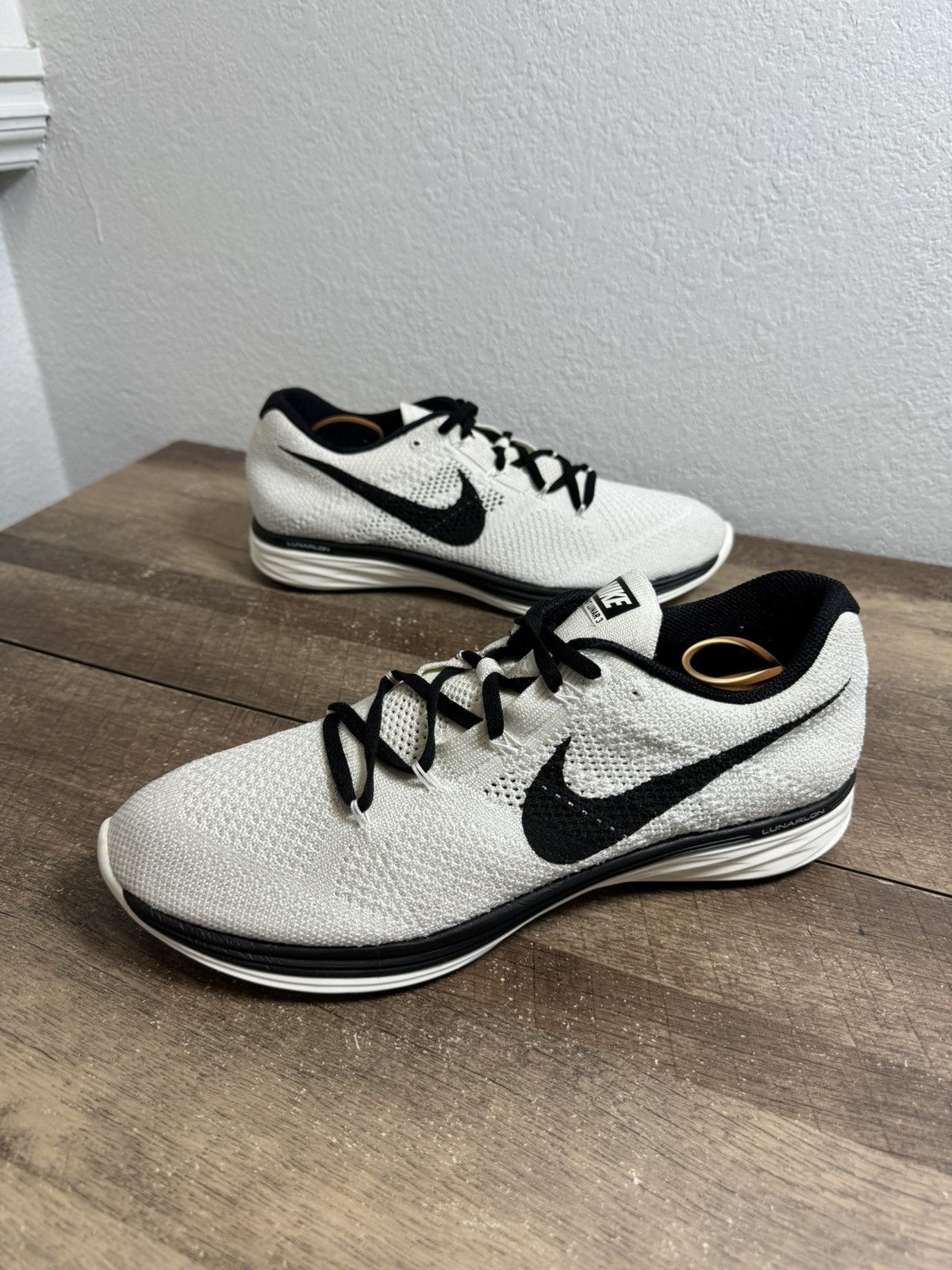 Nike Nike Flyknit Lunar 3 Athletic Shoe 698181 101 -Men's Size 12 Size US 12 / EU 45 - 2 Thumbnail