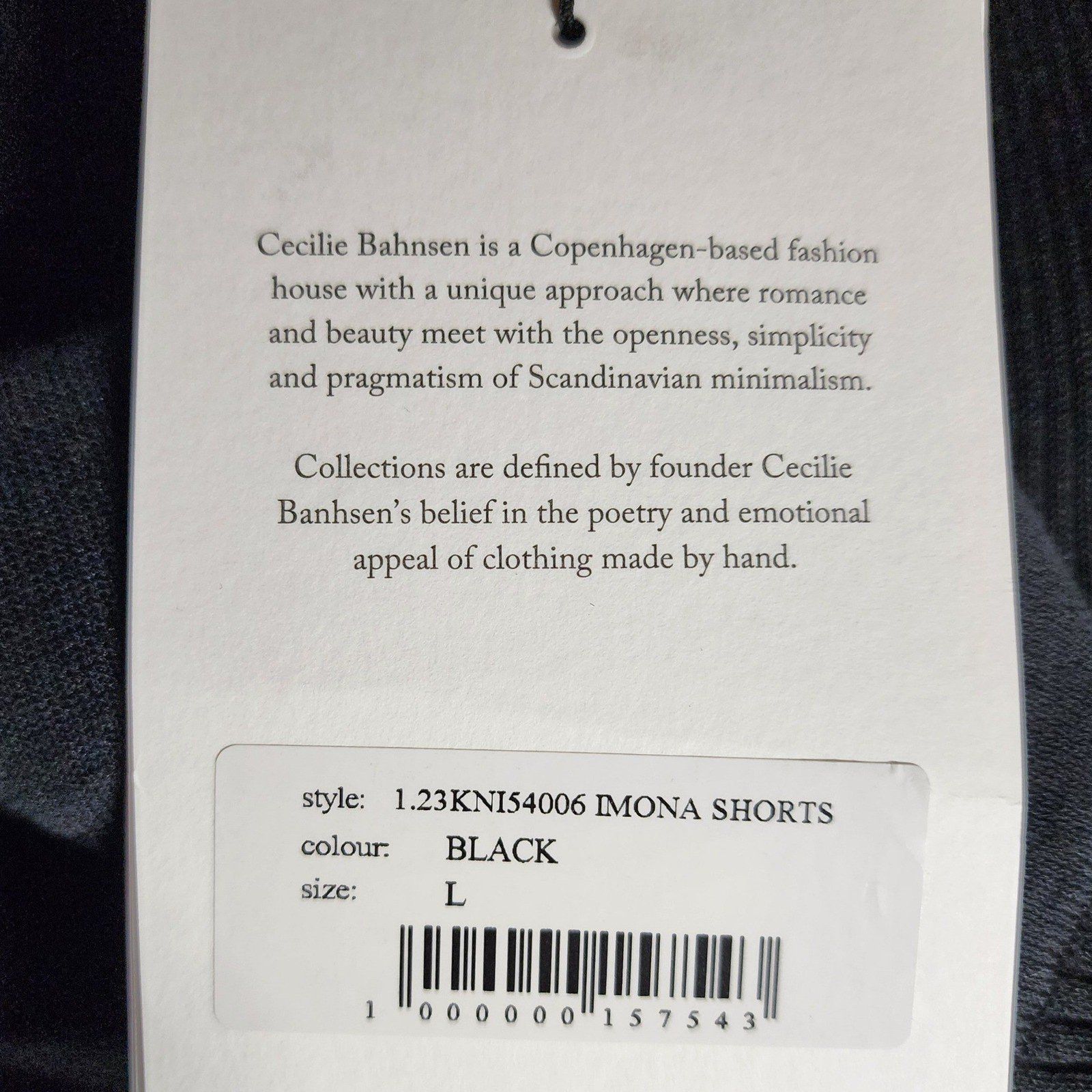 Cecilie Bahnsen Cecilie Bahnsen Imona Black Ribbed Knit High Waist Shorts Size 34" / US 12 / IT 48 - 9 Thumbnail