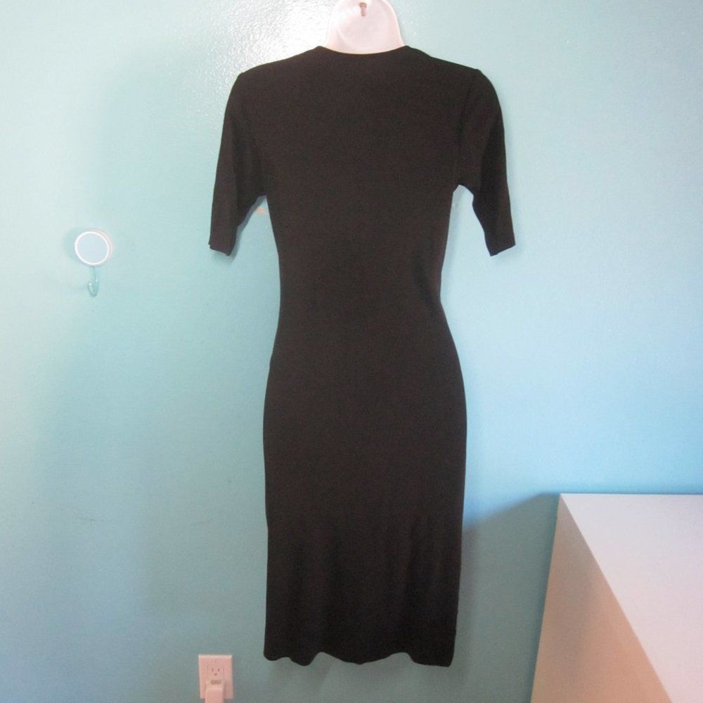 Diane von Furstenberg Diane Von Furstenberg Little Black Twist Front Dress Marked Size XS / US 0-2 / IT 36-38 - 5 Thumbnail