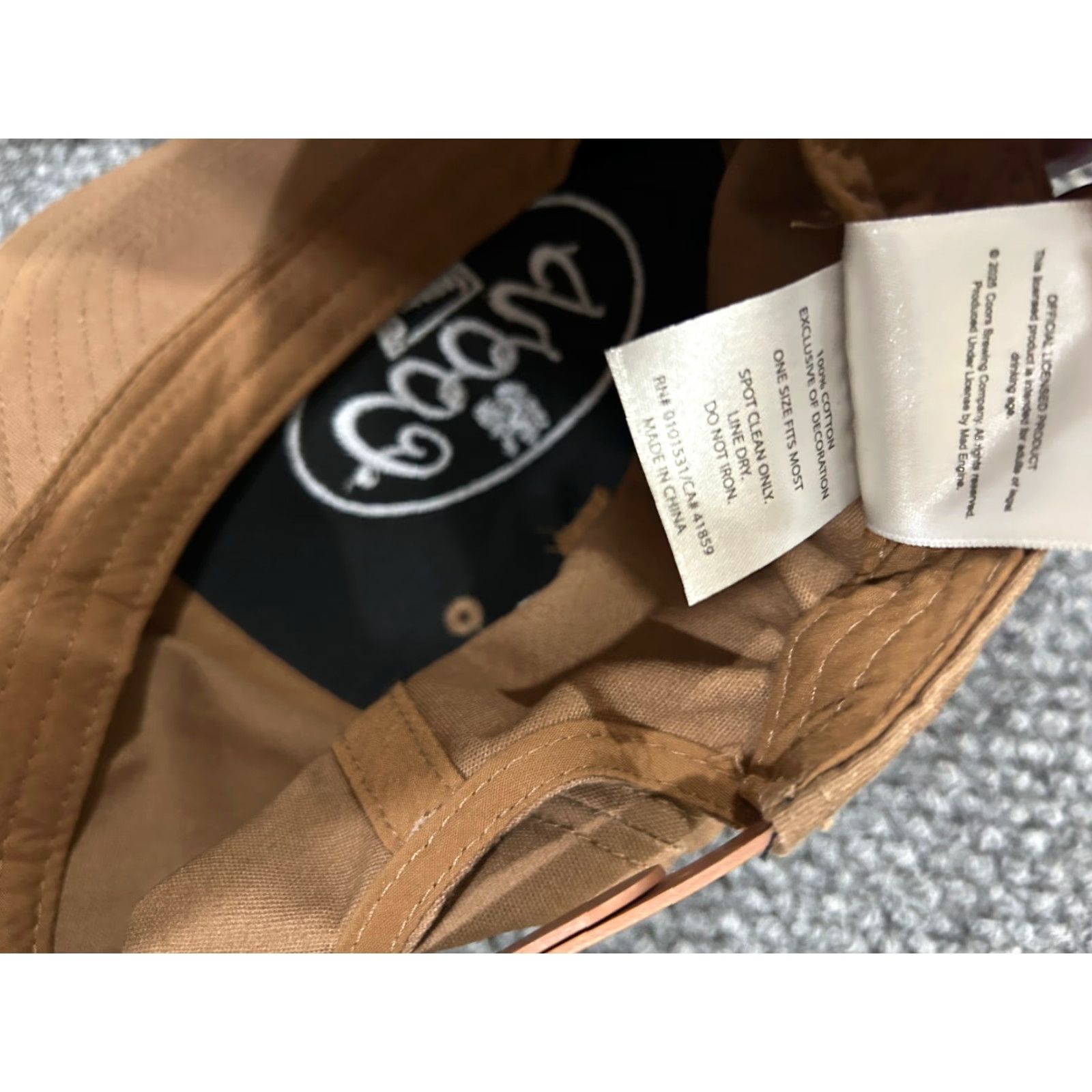 Logo 7 Coors Banquet Baseball Cap Mens Adjustable Brown Beer Logo Snapback One Size Twill Polyester Cotton Sports Classic Summer Size ONE SIZE - 8 Thumbnail