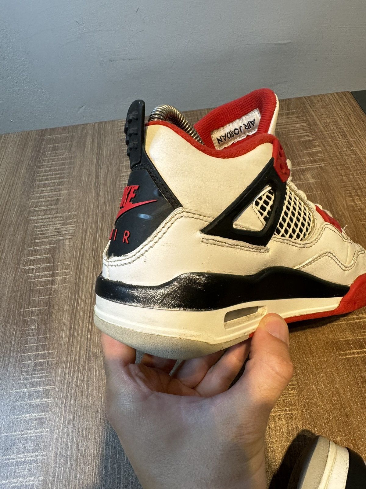 Jordan Brand Air Jordan 4 Retro OG GS Fire Red 2020 - Size 3.5Y 5 Women’s Size US 5 / IT 35 - 8 Thumbnail