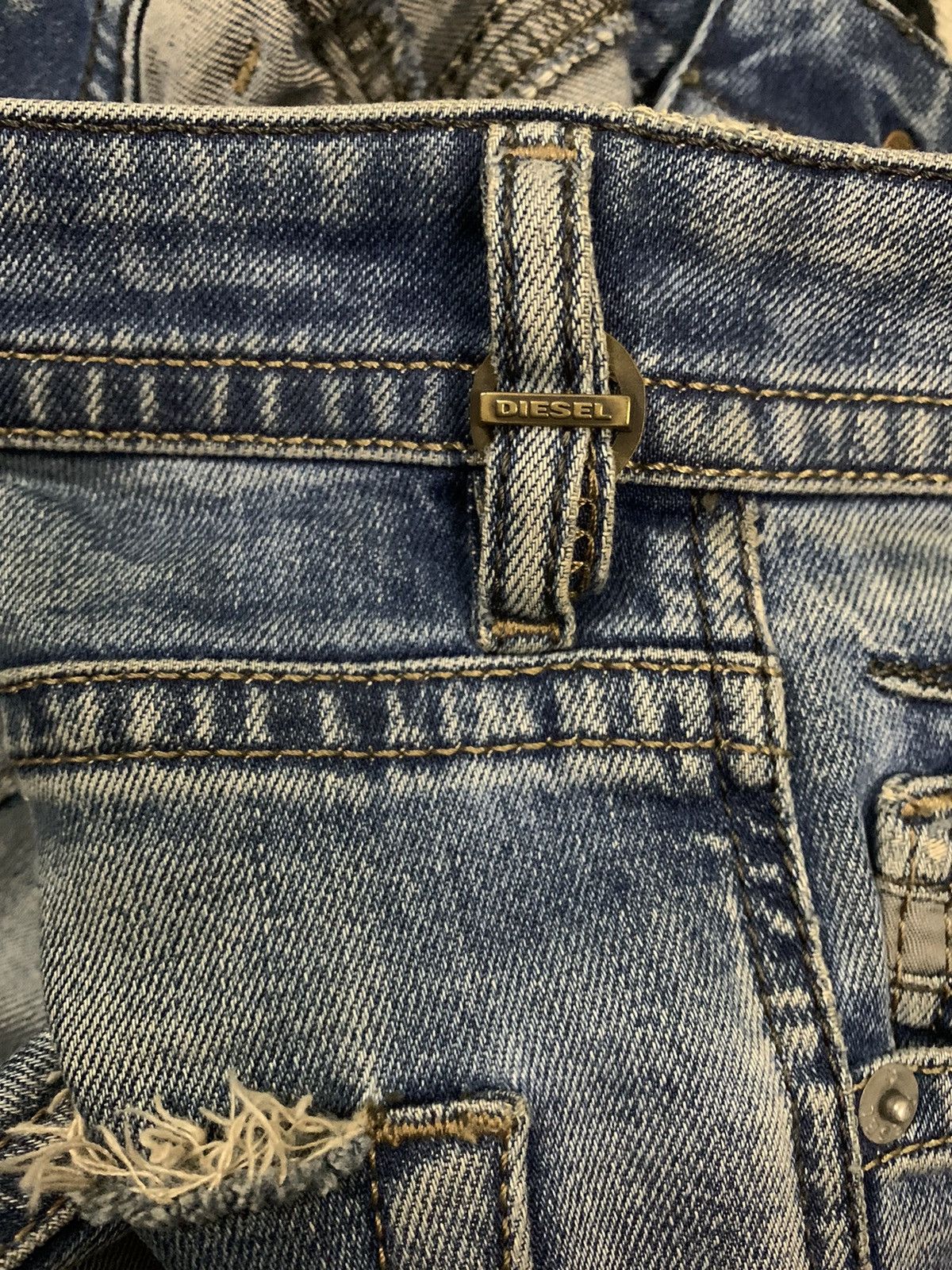 Diesel Diesel Industry Akee Mud Wash Distressed Grunge Jeans Size US 32 / EU 48 - 14 Thumbnail