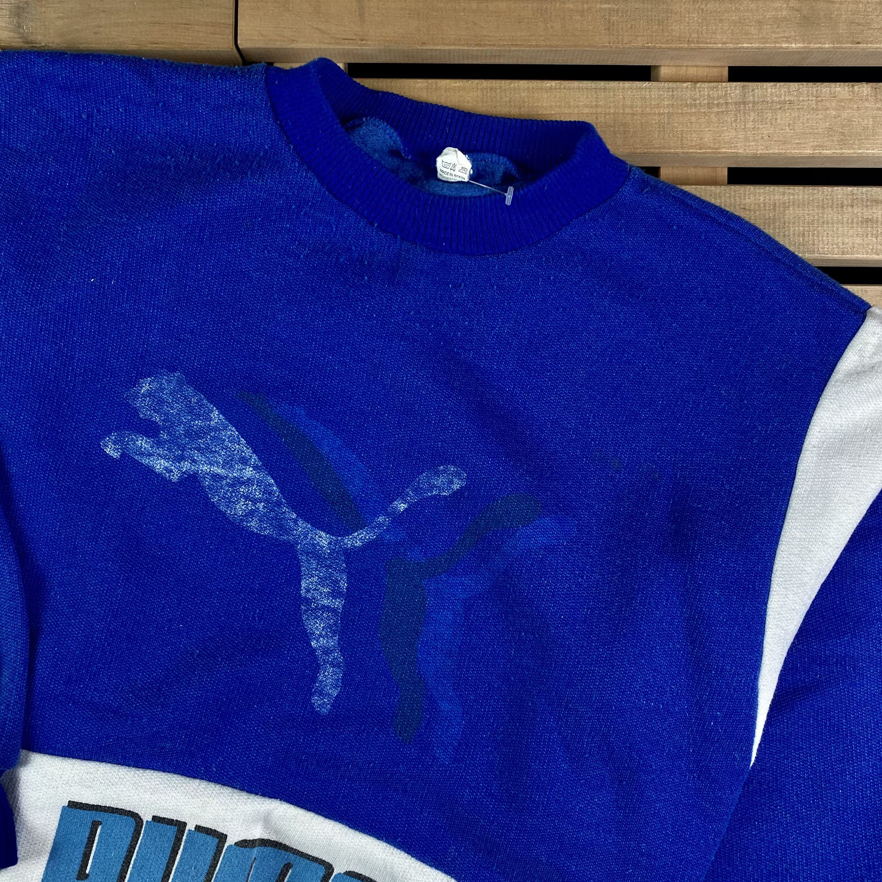 Puma × Vintage Mens Puma Vintage Big Logo Sweatshirt Size XL Size US XL / EU 56 / 4 - 2 Thumbnail