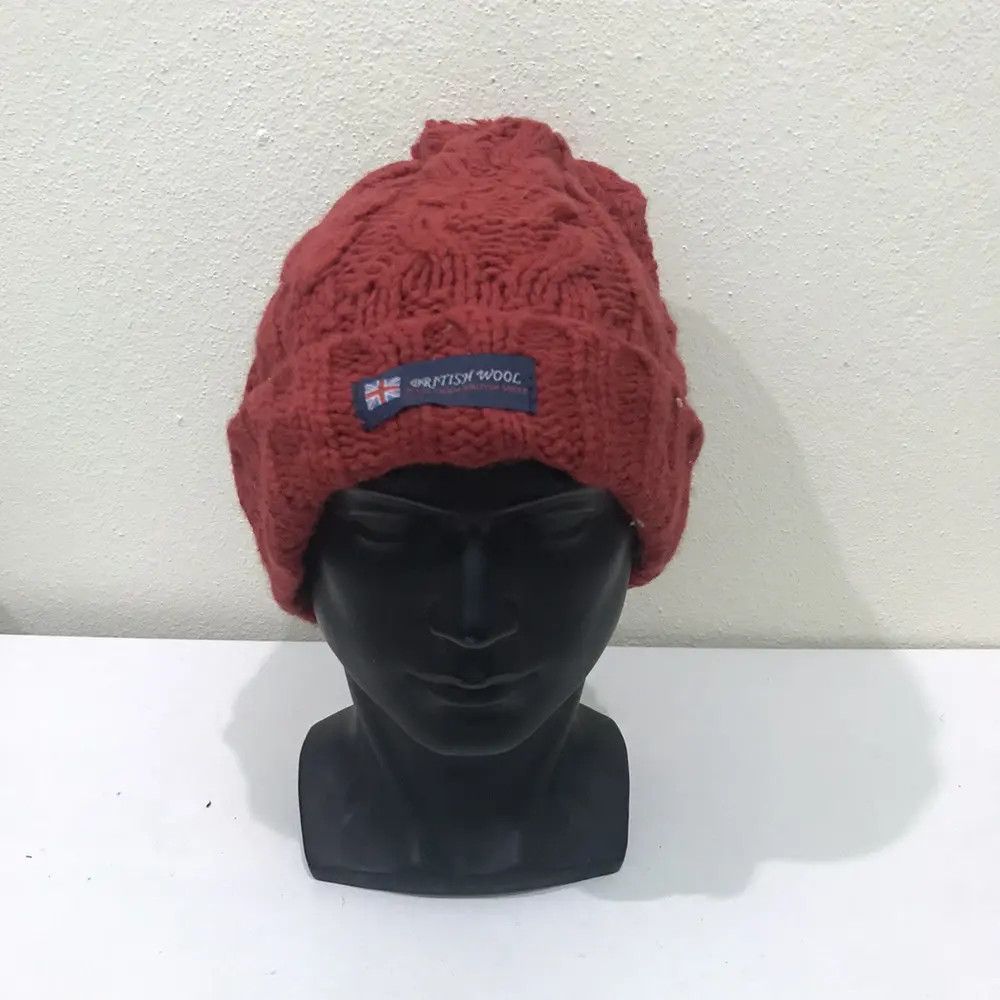 Japanese Brand × Kapital × Vintage British Wool Sheep Knit Beanie Hat Size ONE SIZE - 2 Thumbnail