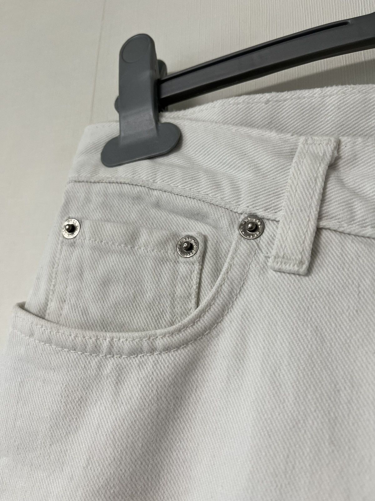Helmut Lang × Prada × Vintage Helmut Lang Vintage Broken Denim White Jeans Size US 28 / EU 44 - 5 Thumbnail