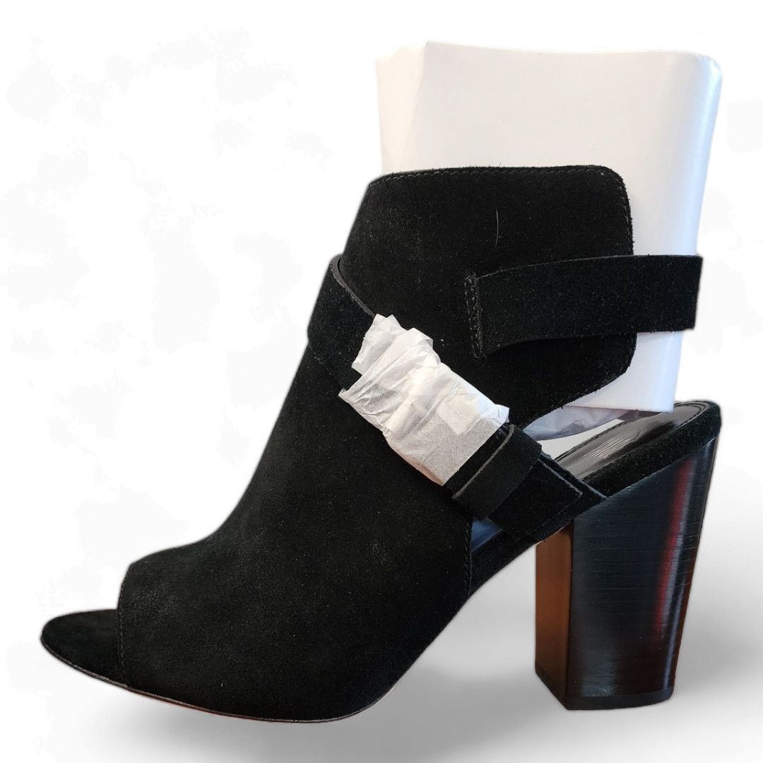 Paige Paige Mimi Black Suede Block Heel Bootie Women's Size 10.5 Size US 10.5 / IT 40.5 - 9 Thumbnail