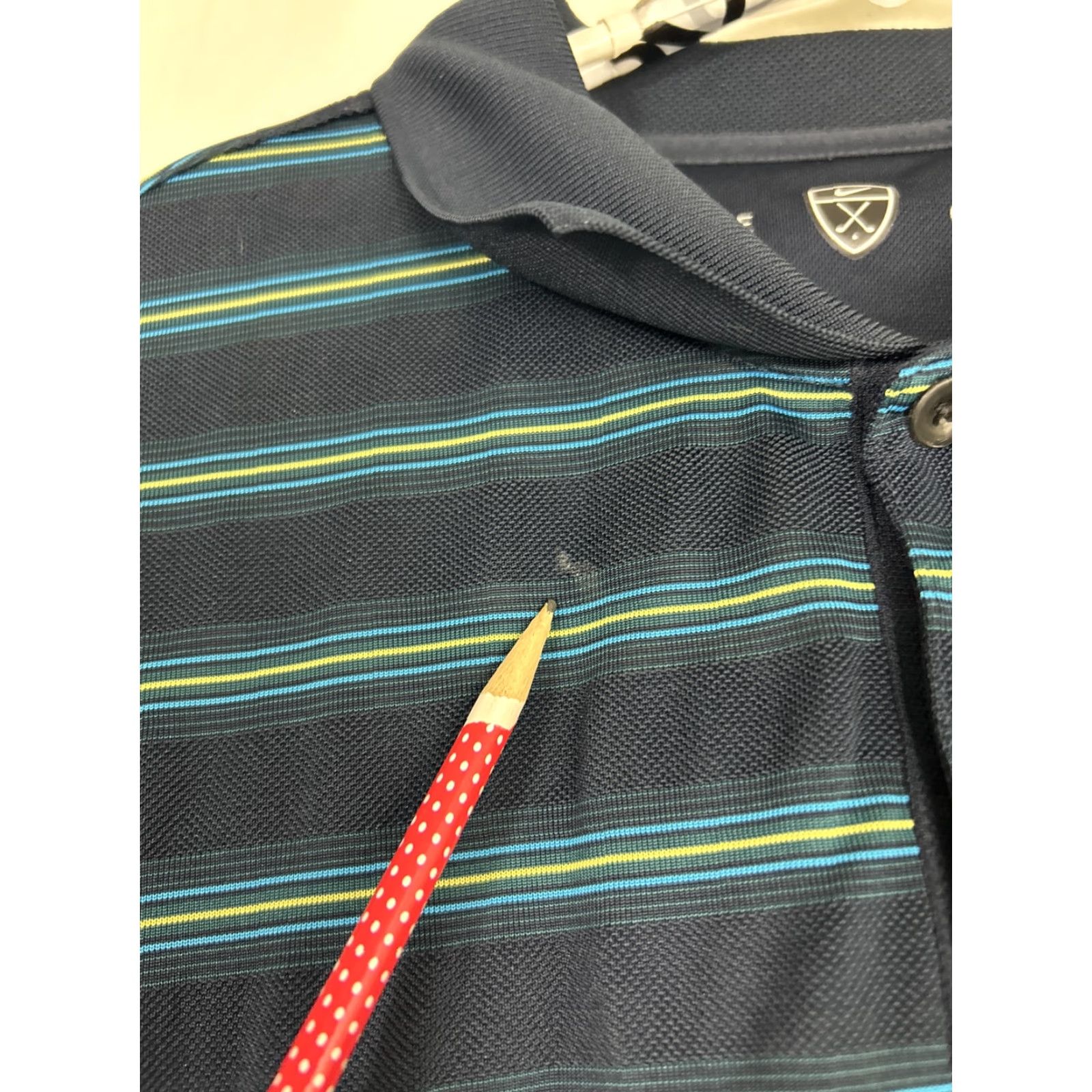 Nike Nike Golf Polo Shirt Mens XXL Blue Stripes Short Sleeve 231591-414 Polo Golf Shirt Mens XXL Blue Stripes Short Sleeve 231591-414 Size US XXL / EU 58 / 5 - 7 Thumbnail
