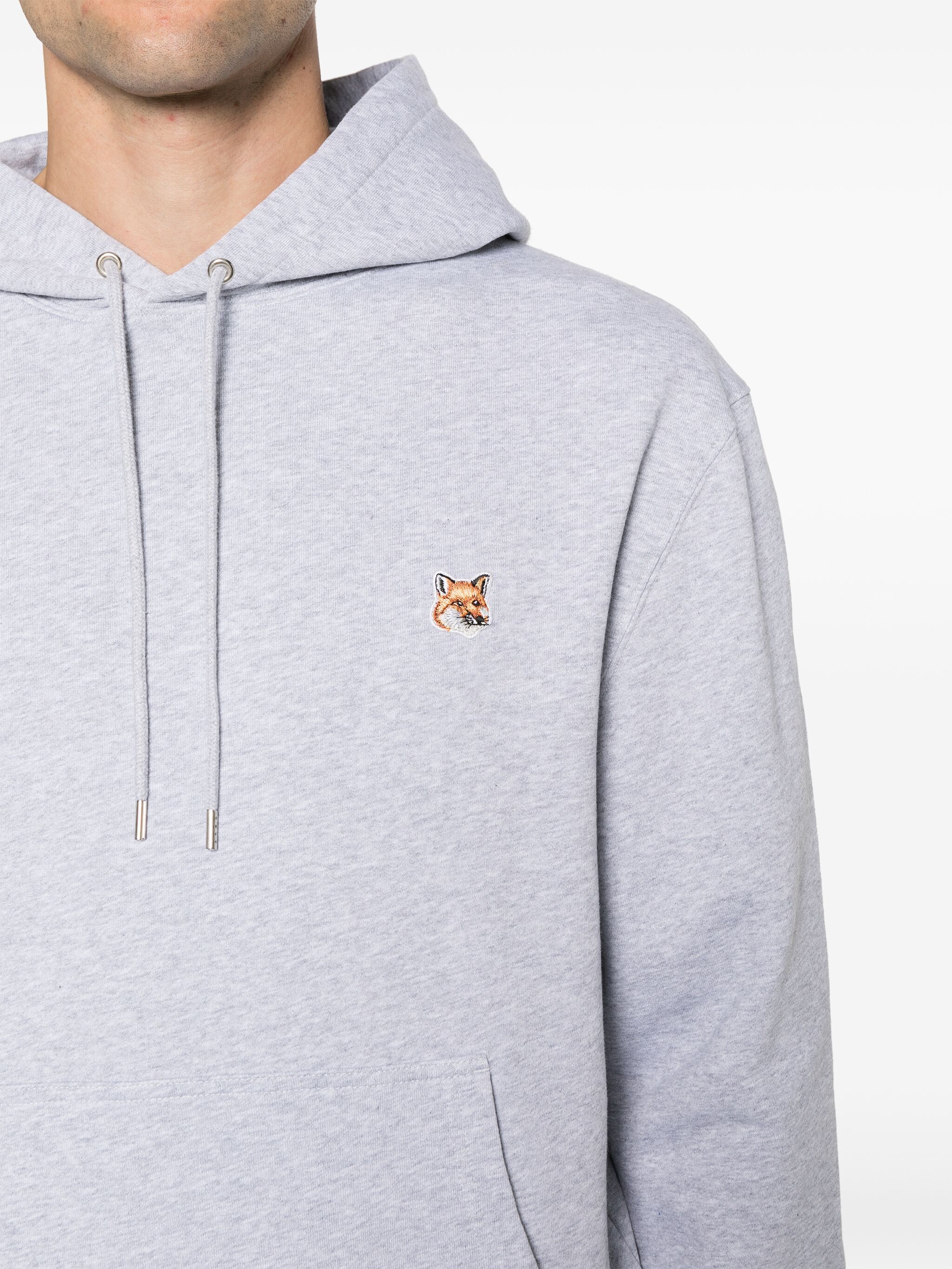 Maison Kitsune o1s22i1n1124 Fox Head Hoodie in Grey Size US M / EU 48-50 / 2 - 5 Thumbnail