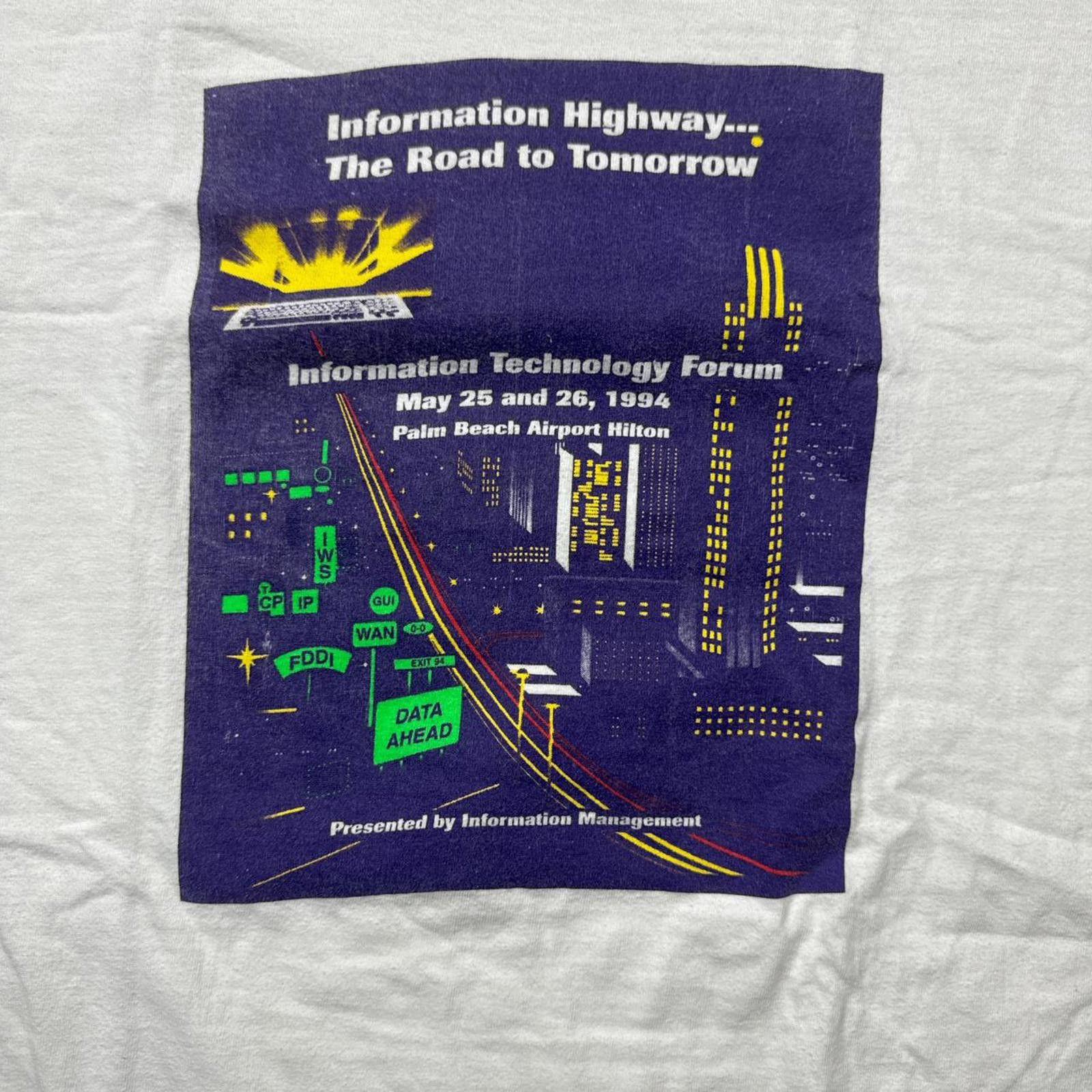 Hanes Powersoft "Building On The Power Of People" 90’s T-Shirt Size US XXL / EU 58 / 5 - 4 Thumbnail