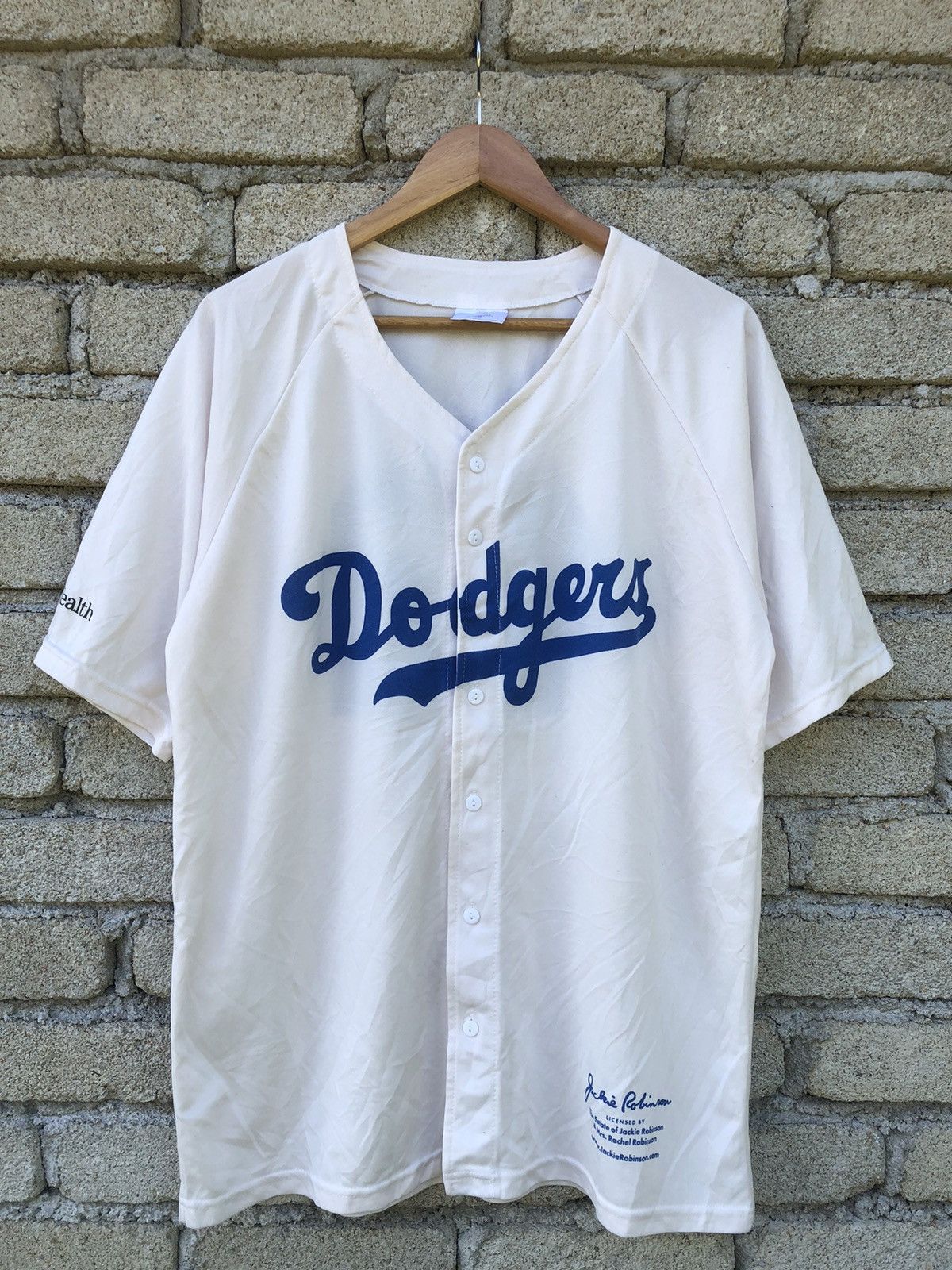 MLB × Vintage Vintage MLB Dodgers 42 Licensed by Jackie Robinson Jersey Size US XL / EU 56 / 4 - 1 Thumbnail