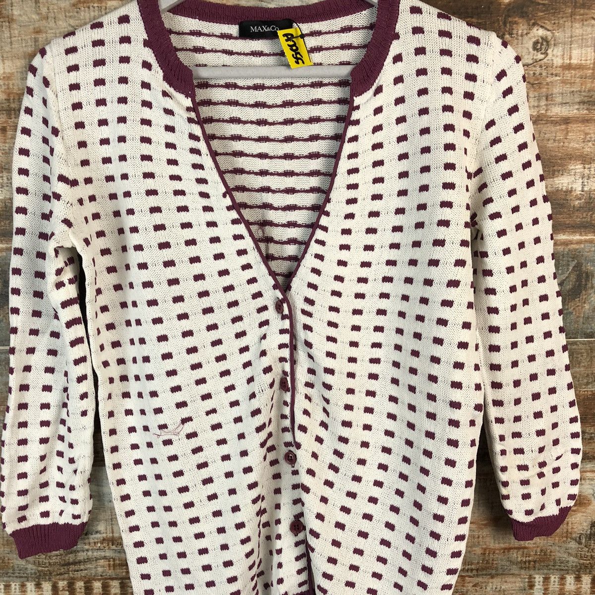 MAX&Co. Max & Co Purple Cardigan Knitwear #A2255 Size S / US 4 / IT 40 - 5 Thumbnail