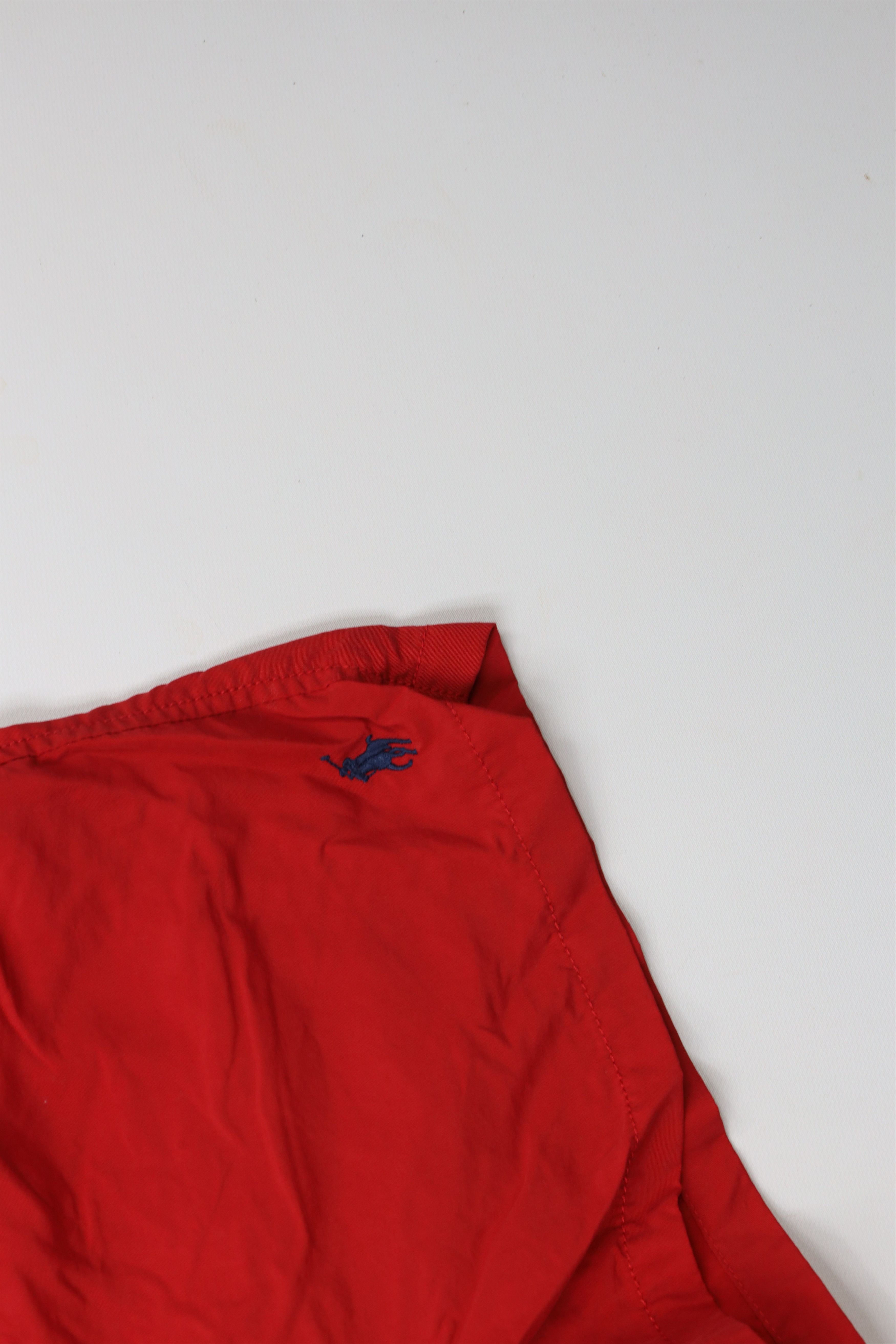 Ralph Lauren × Vintage Vintage 90s Ralph Lauren Above Knee Shorts Swim Trunks Red Size US 36 / EU 52 - 5 Thumbnail
