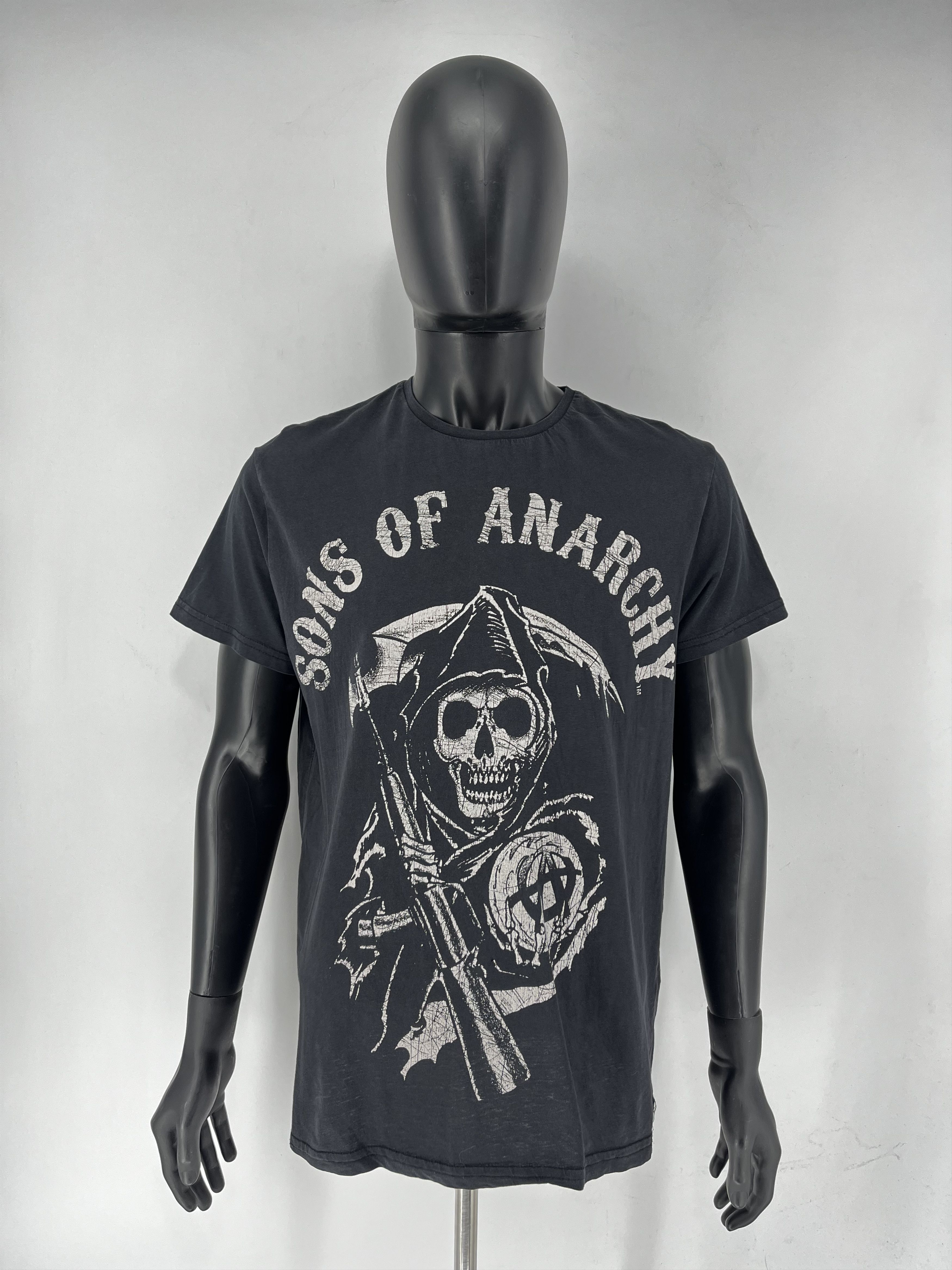 Band Tees × Vintage Vintage SOA Sons Of Anarchy Vintage Band Graphic Tee Faded Size US XL / EU 56 / 4 - 2 Thumbnail