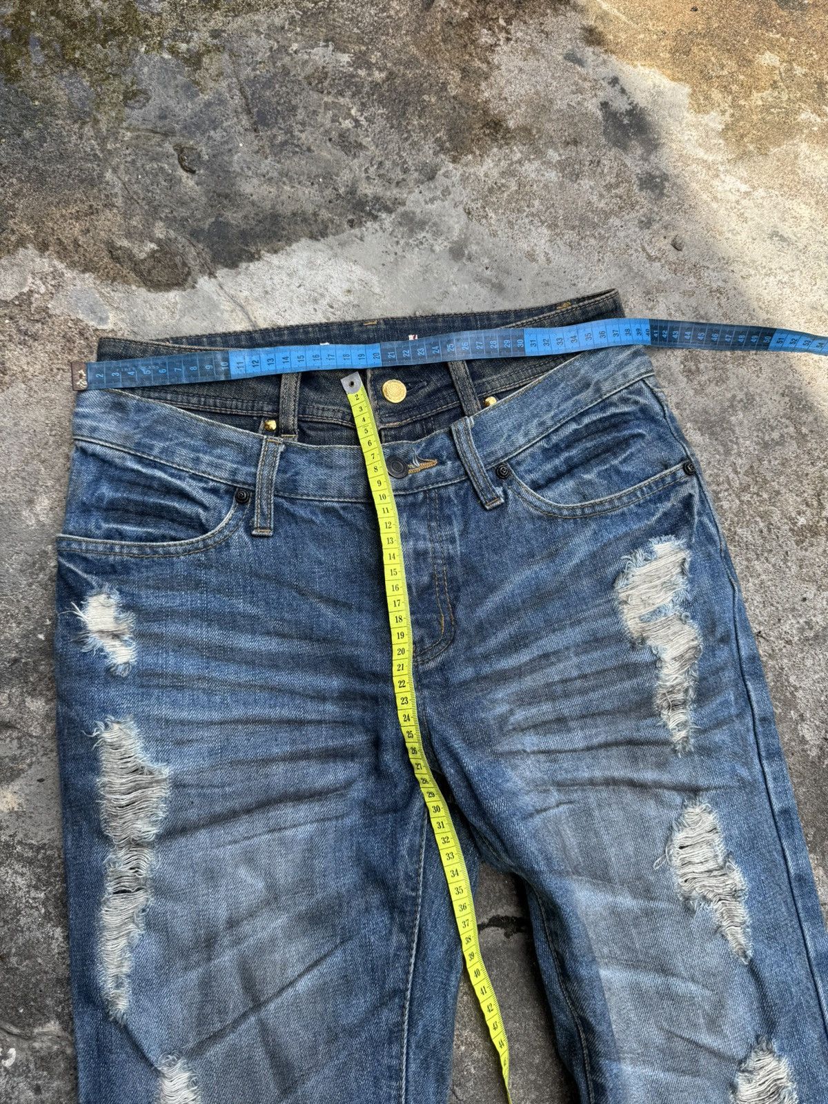 Le Grande Bleu (L.G.B.) Flared Fuga Double Layers 1of1 Denim Pants Goa ifsix Styled Size US 29 - 6 Thumbnail